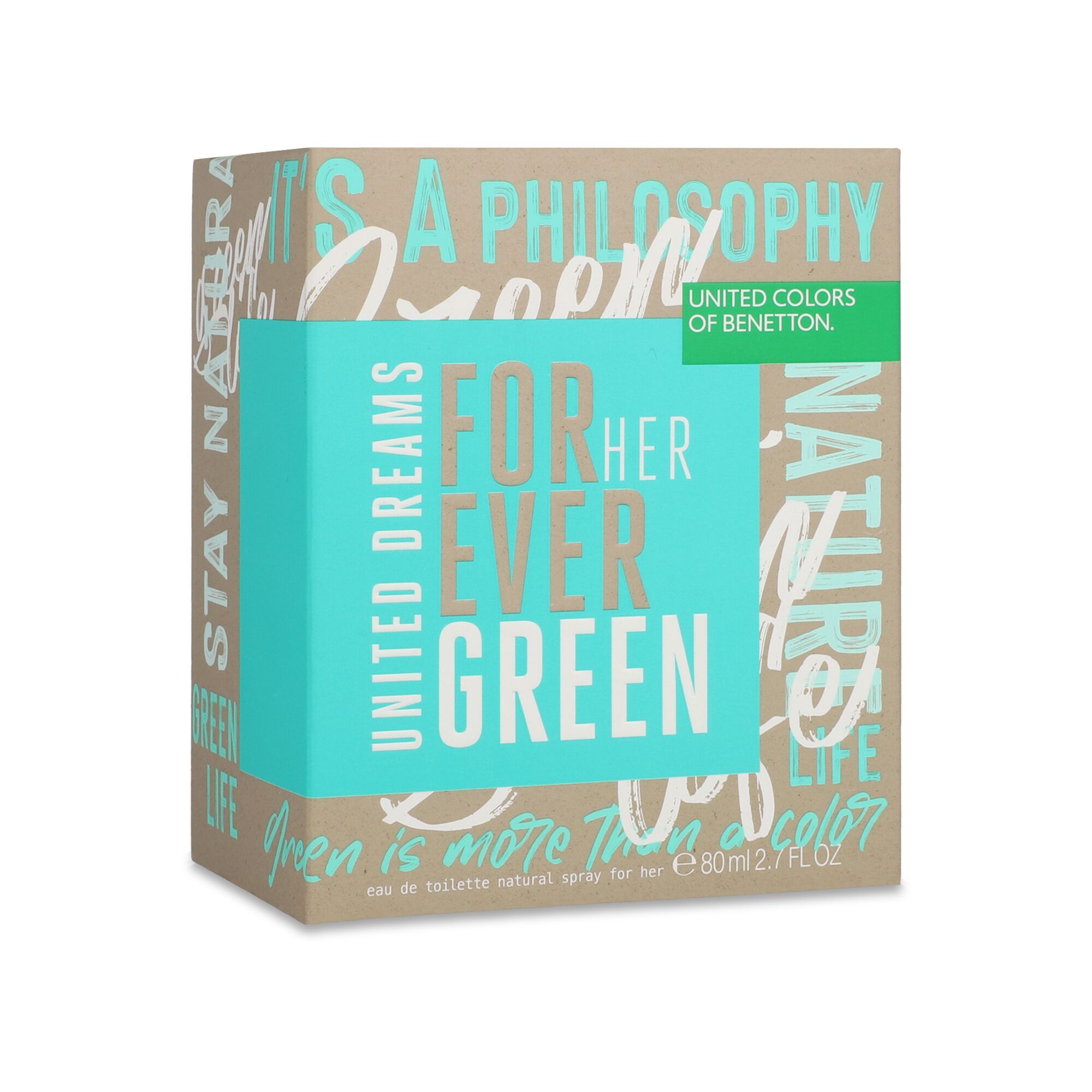 Foto 4 pulgar | Benetton Forever Green 80ml Edt Spray