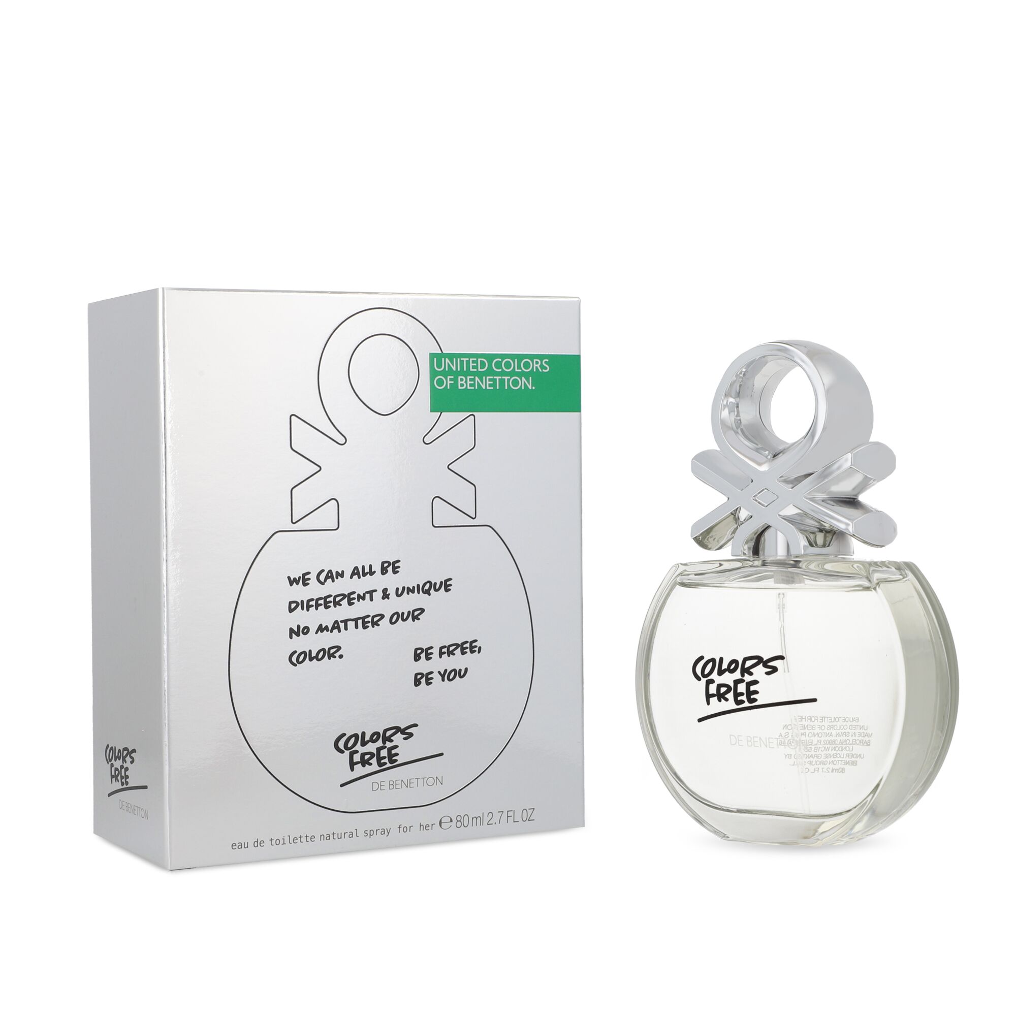 Foto 2 pulgar | Perfume Benetton Colors Free Eau de Toilette 80 ml