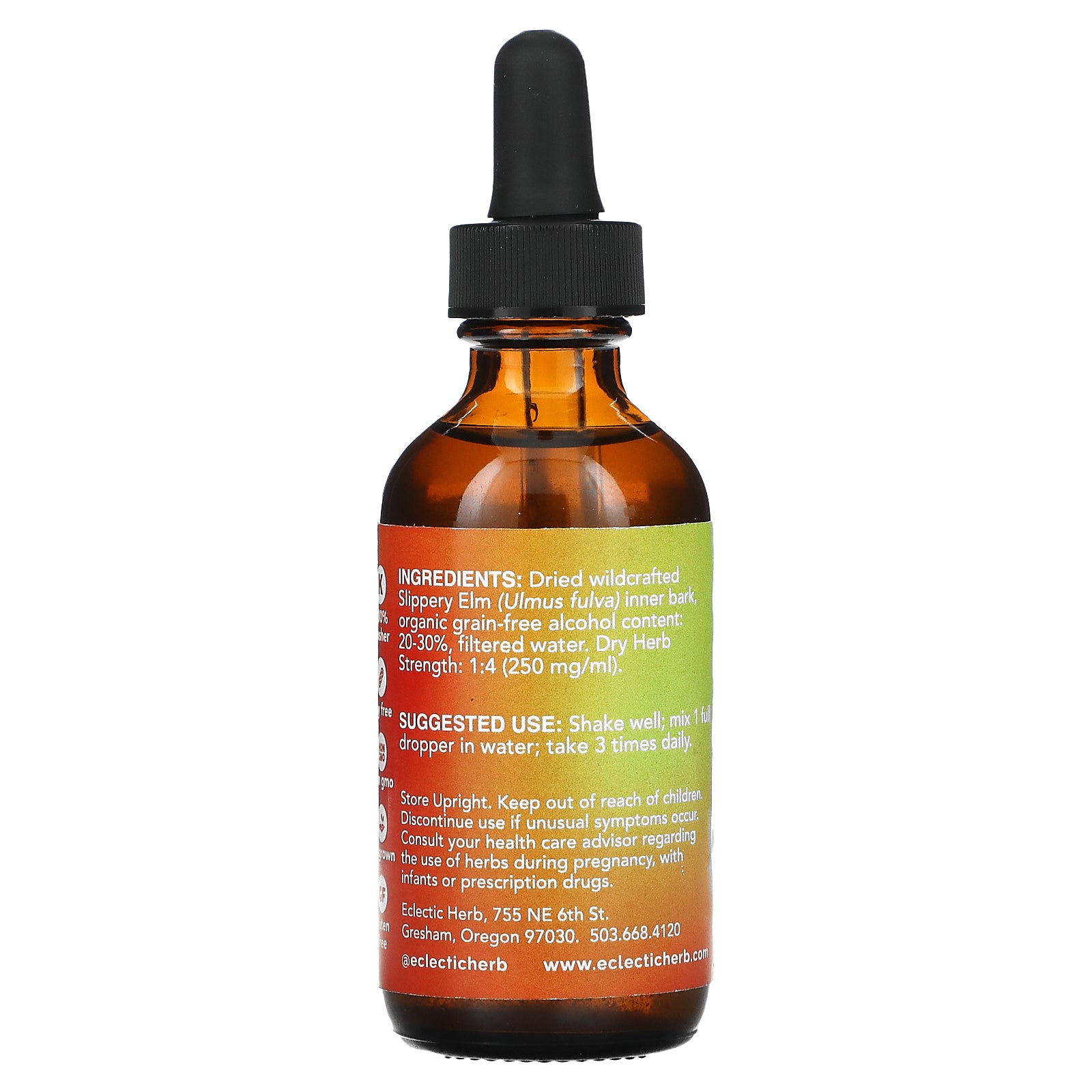 Foto 2 | Suplemento De Extracto De Olmo Negro De Eclectic Institute, 60 Ml - Venta Internacional.