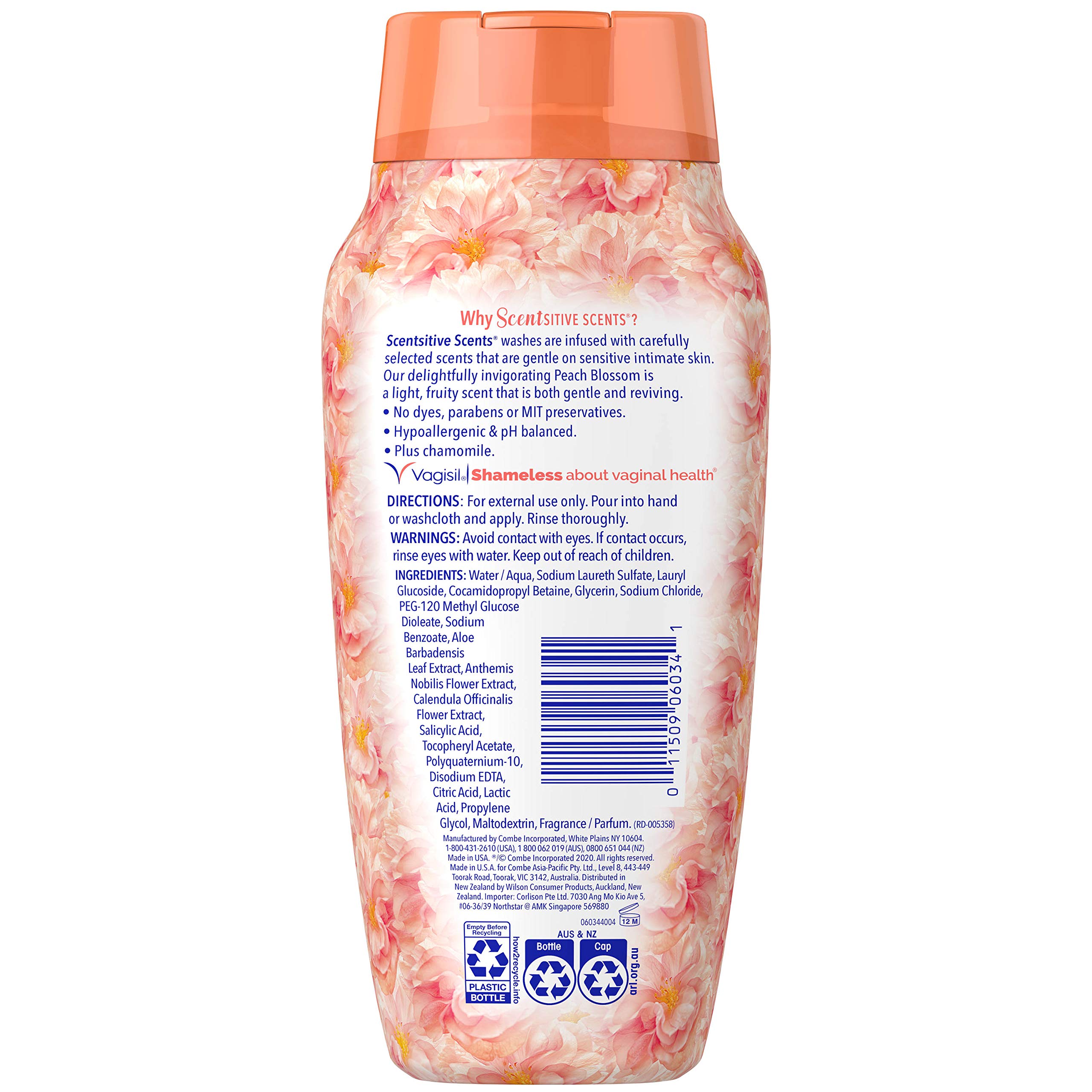 Foto 7 pulgar | Feminine Wash Vagisil Scentsitive Scent Scent Scent Scent Scent Scent Scent Scents, 360 Ml - Venta Internacional.