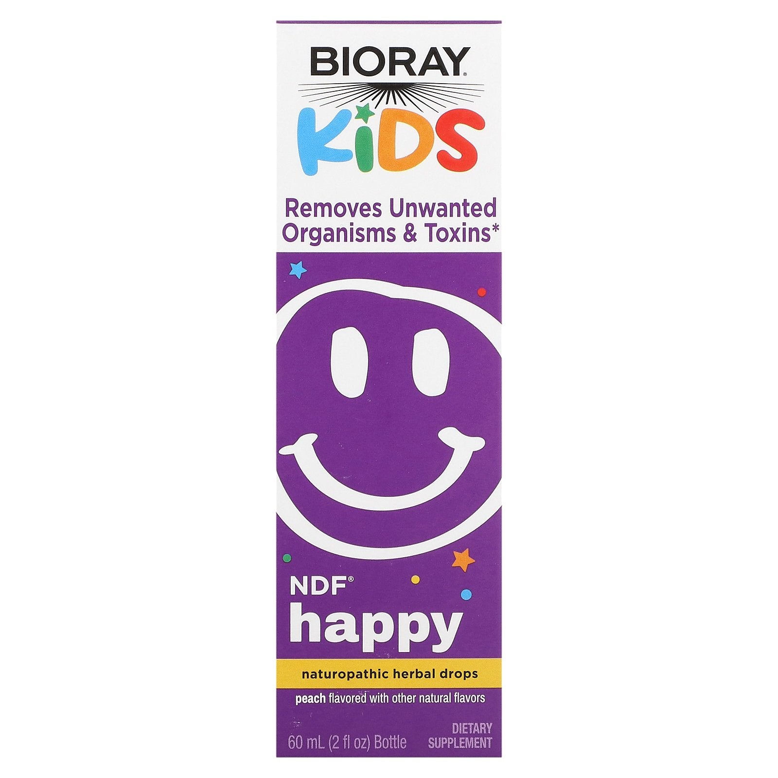 Foto 1 | Suplemento Bioray Kids Ndf Sabor A Melocotón Feliz, 60 Ml - Venta Internacional.