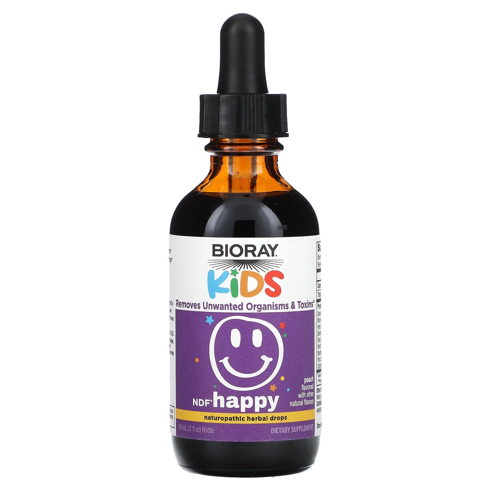 Foto 4 pulgar | Suplemento Bioray Kids Ndf Sabor A Melocotón Feliz, 60 Ml - Venta Internacional.