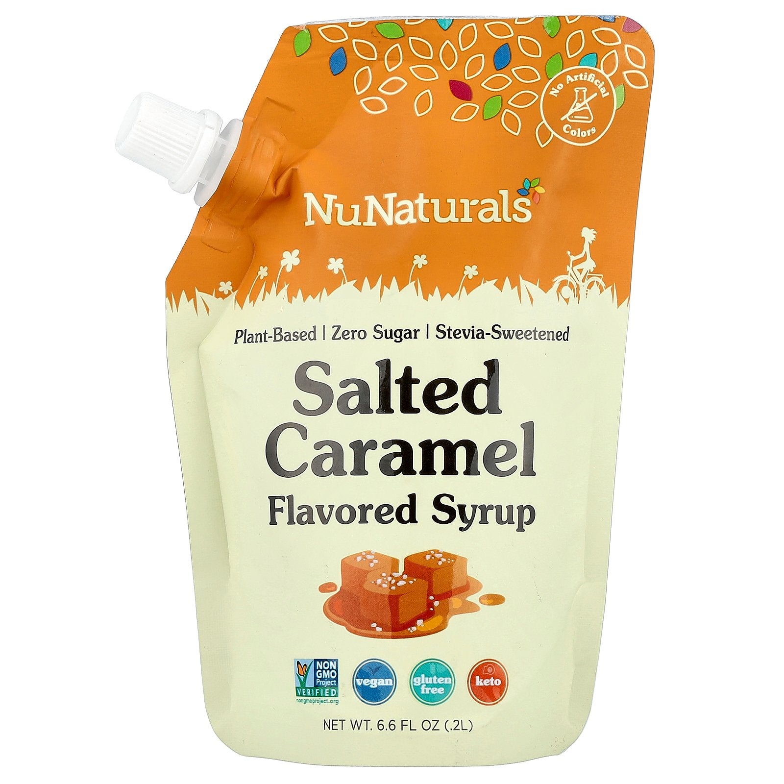 Foto 2 pulgar | Sirope Aromatizado Nunaturals De Caramelo Salado 200 Ml - Venta Internacional.