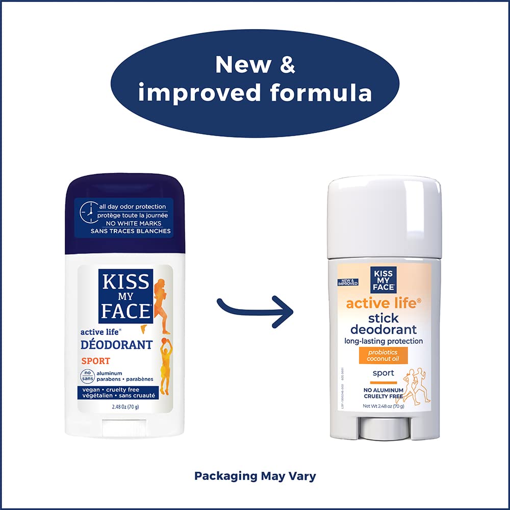 Foto 3 pulgar | Desodorante Kiss My Face Active Life Sport 73 Ml En Barra X36 - Venta Internacional.