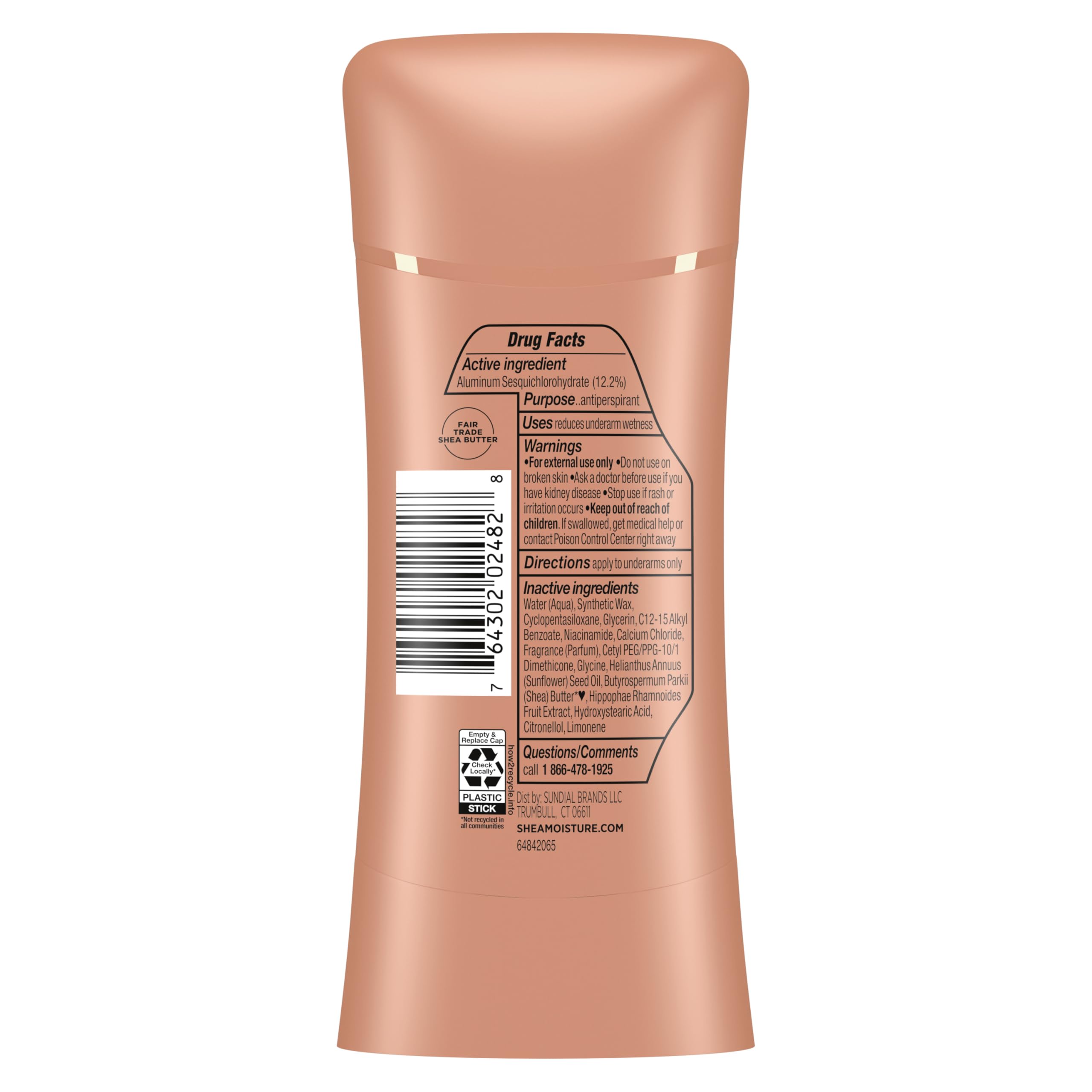 Foto 3 pulgar | Desodorante Antitranspirante en Barra SheaMoisture 76 ml- Venta Internacional