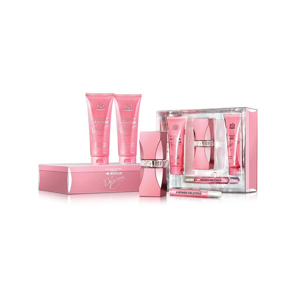 Foto 1 | Set De Regalo De Perfume New Brand 4 Women Delicious  100 Ml  4 Piezas - Venta Internacional.