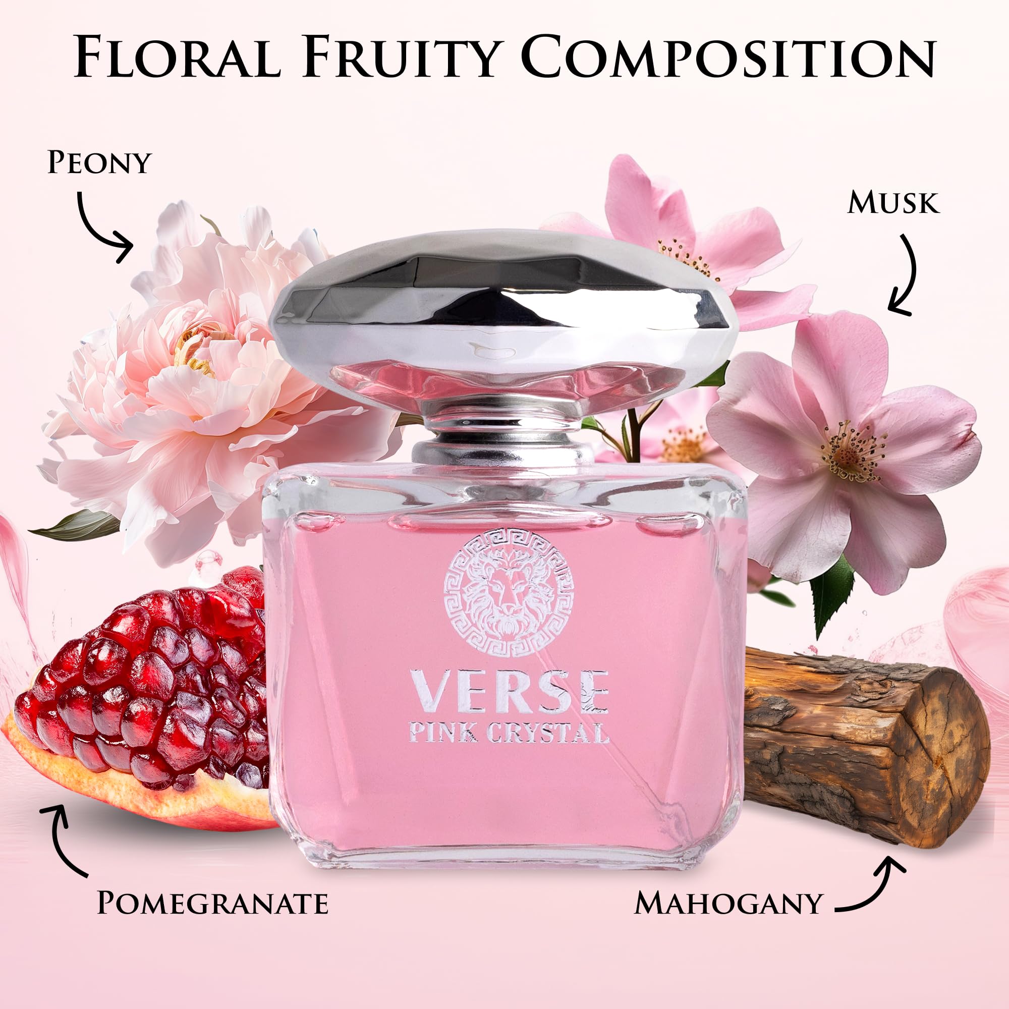 Foto 3 pulgar | Perfume Novoglow Verse Pink Crystal Eau De Parfum Para Mujer  100 Ml - Venta Internacional.