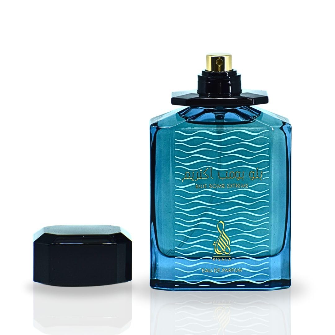 Foto 4 | Perfume Risala Blue Bomb Extreme Eau De Parfum  100 Ml  Unisex - Venta Internacional.