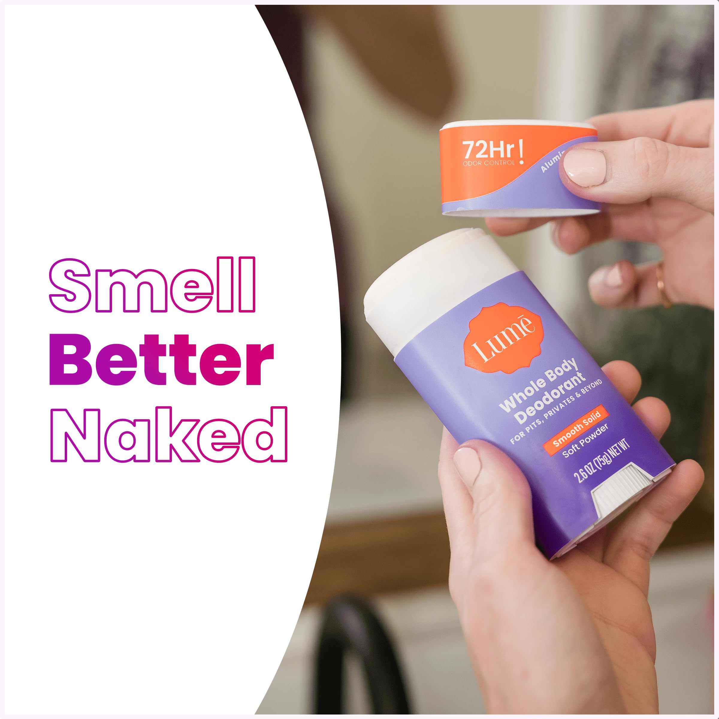 Foto 7 pulgar | Desodorante Lume Smooth Solid Stick Soft Powder 75 Ml - Venta Internacional.