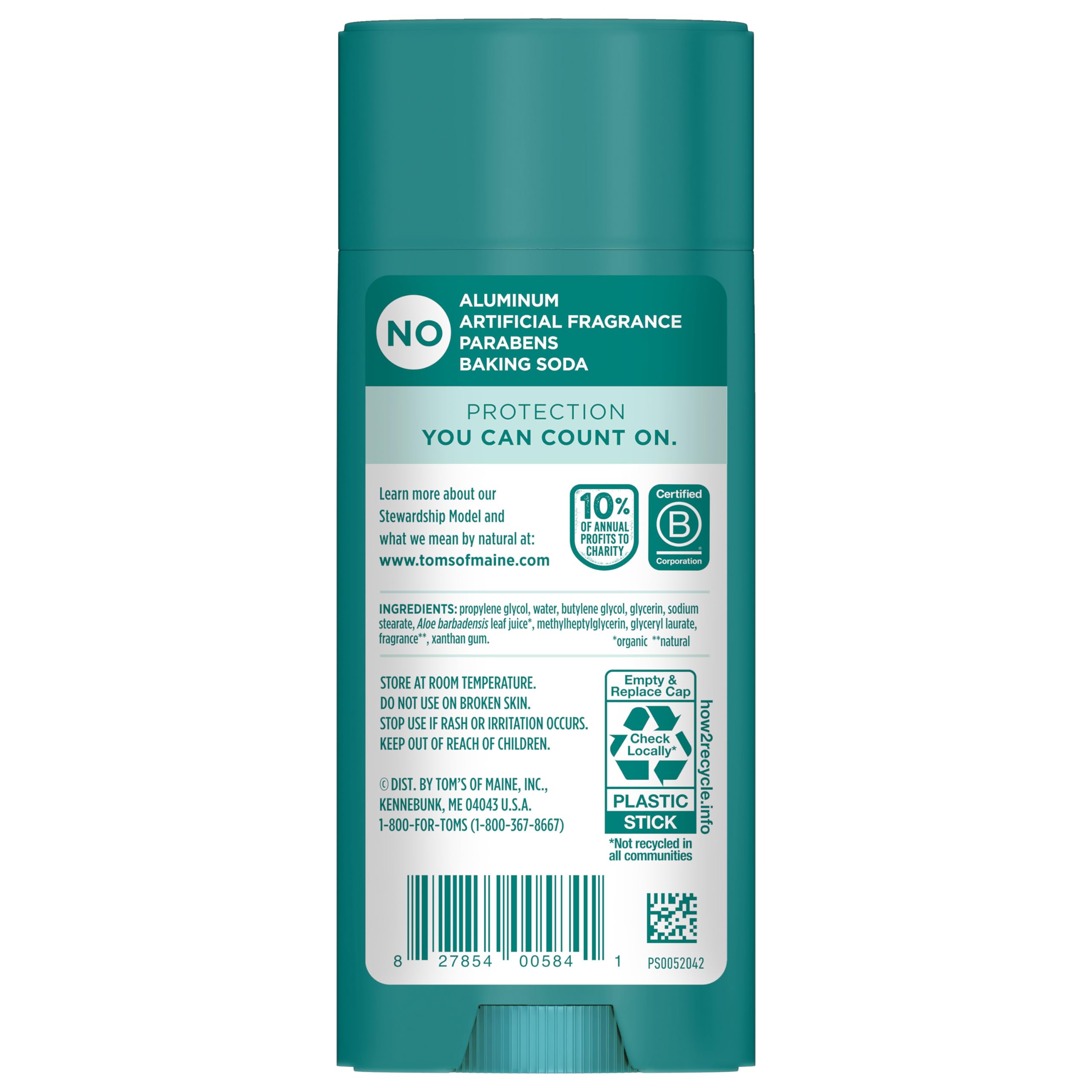 Foto 2 | Desodorante Tom's Of Maine Sandalwood Vanilla  96 Ml  Sin Aluminio - Venta Internacional.