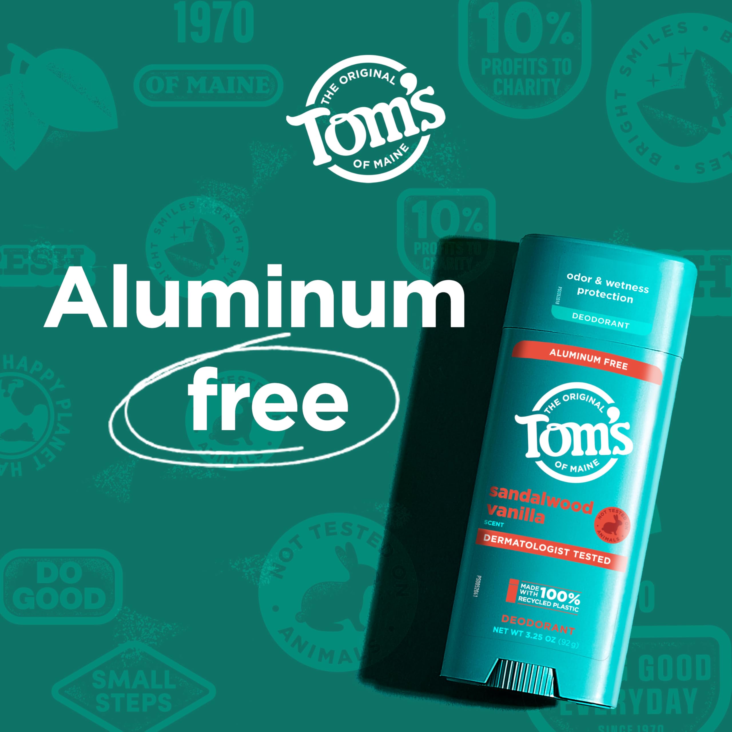 Foto 4 | Desodorante Tom's Of Maine Sandalwood Vanilla  96 Ml  Sin Aluminio - Venta Internacional.