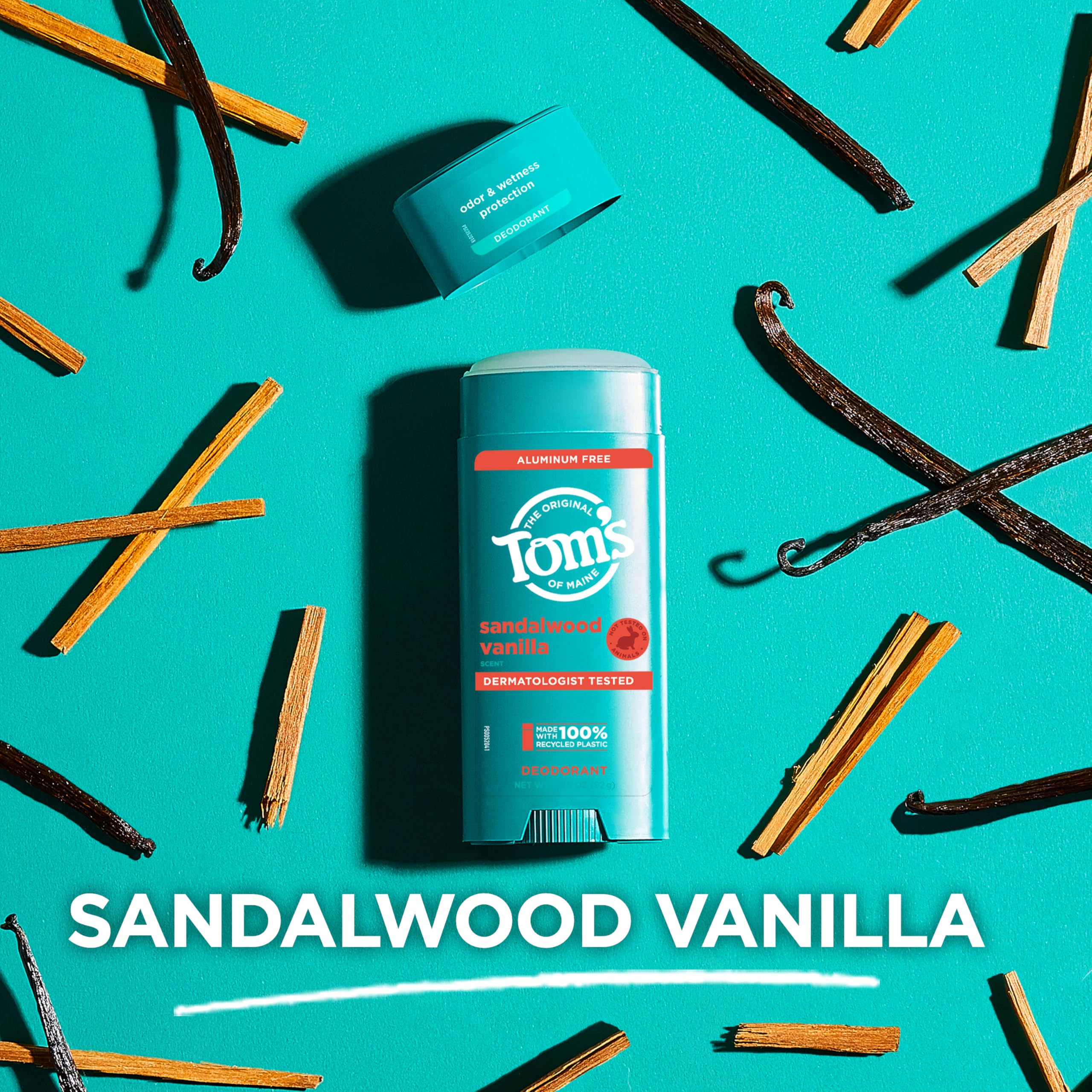 Foto 5 | Desodorante Tom's Of Maine Sandalwood Vanilla  96 Ml  Sin Aluminio - Venta Internacional.