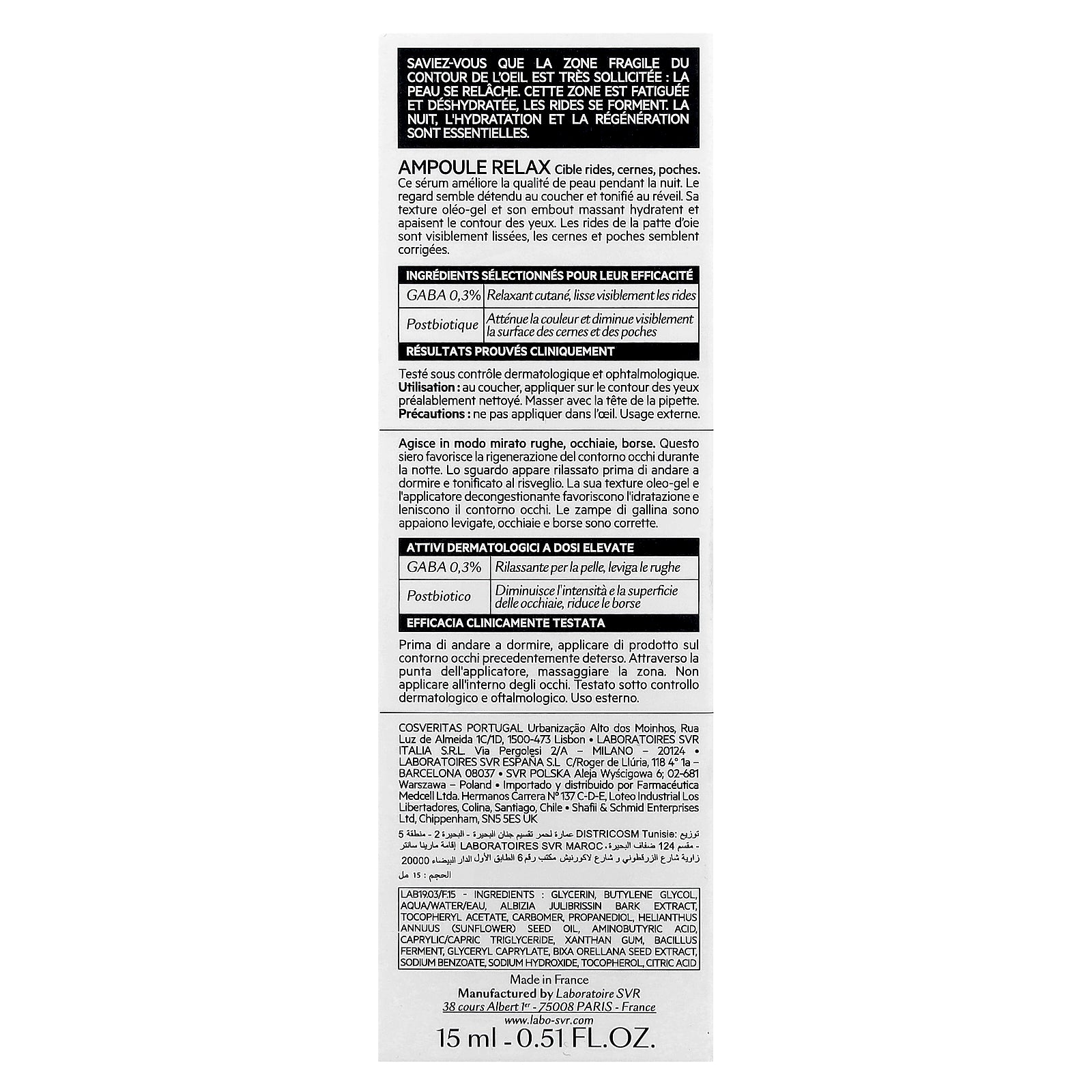 Foto 4 pulgar | Ampolla Svr Relax Night De 15 Ml - Venta Internacional.