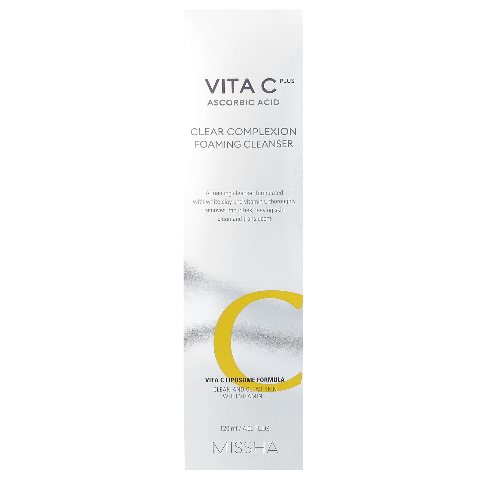 Foto 3 pulgar | Limpiador Espumoso Missha Vita C Plus Con Ácido Ascórbico 120 Ml - Venta Internacional.