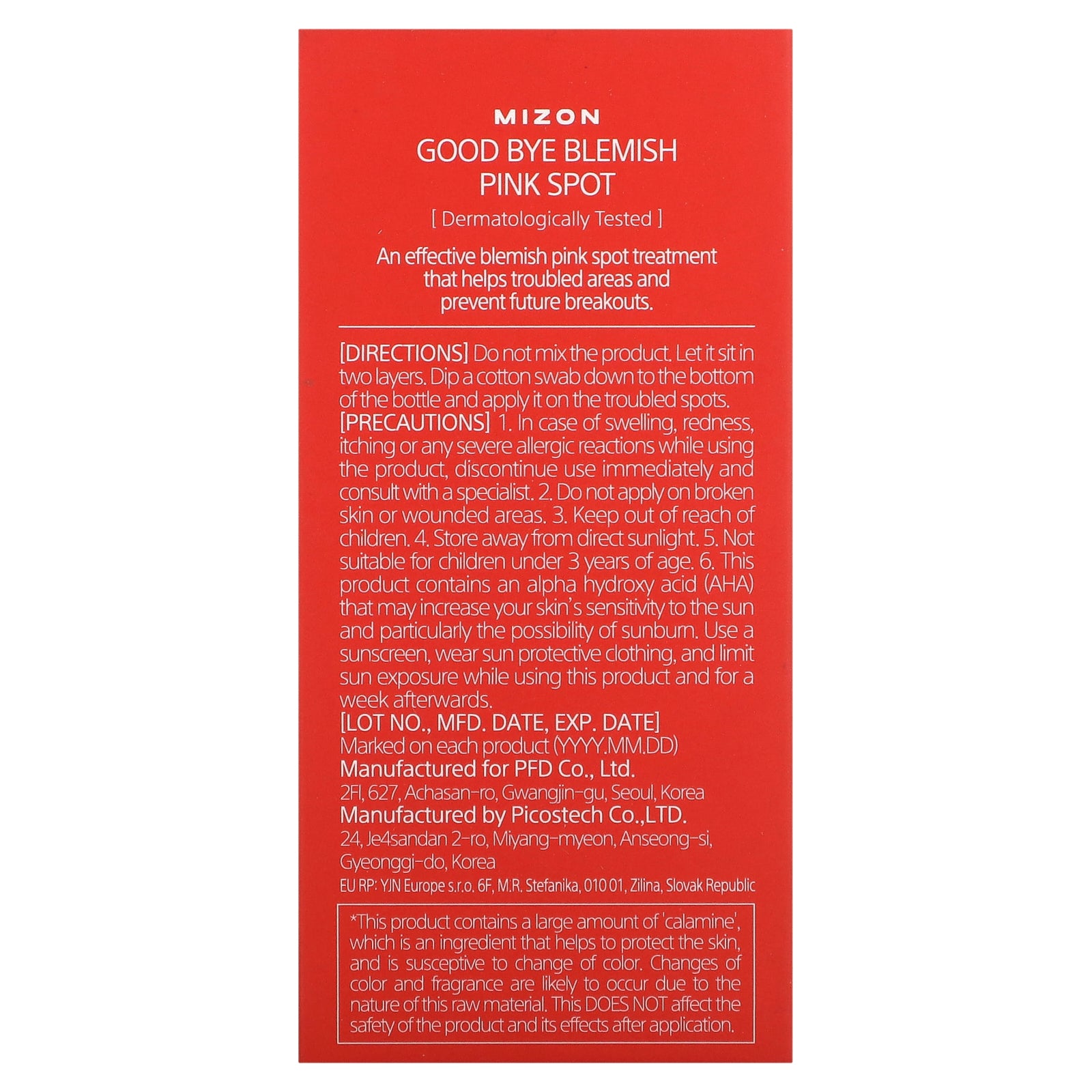 Foto 4 pulgar | Tratamiento Para Manchas Mizon Good Bye Blemish Pink Spot 19 Ml - Venta Internacional.