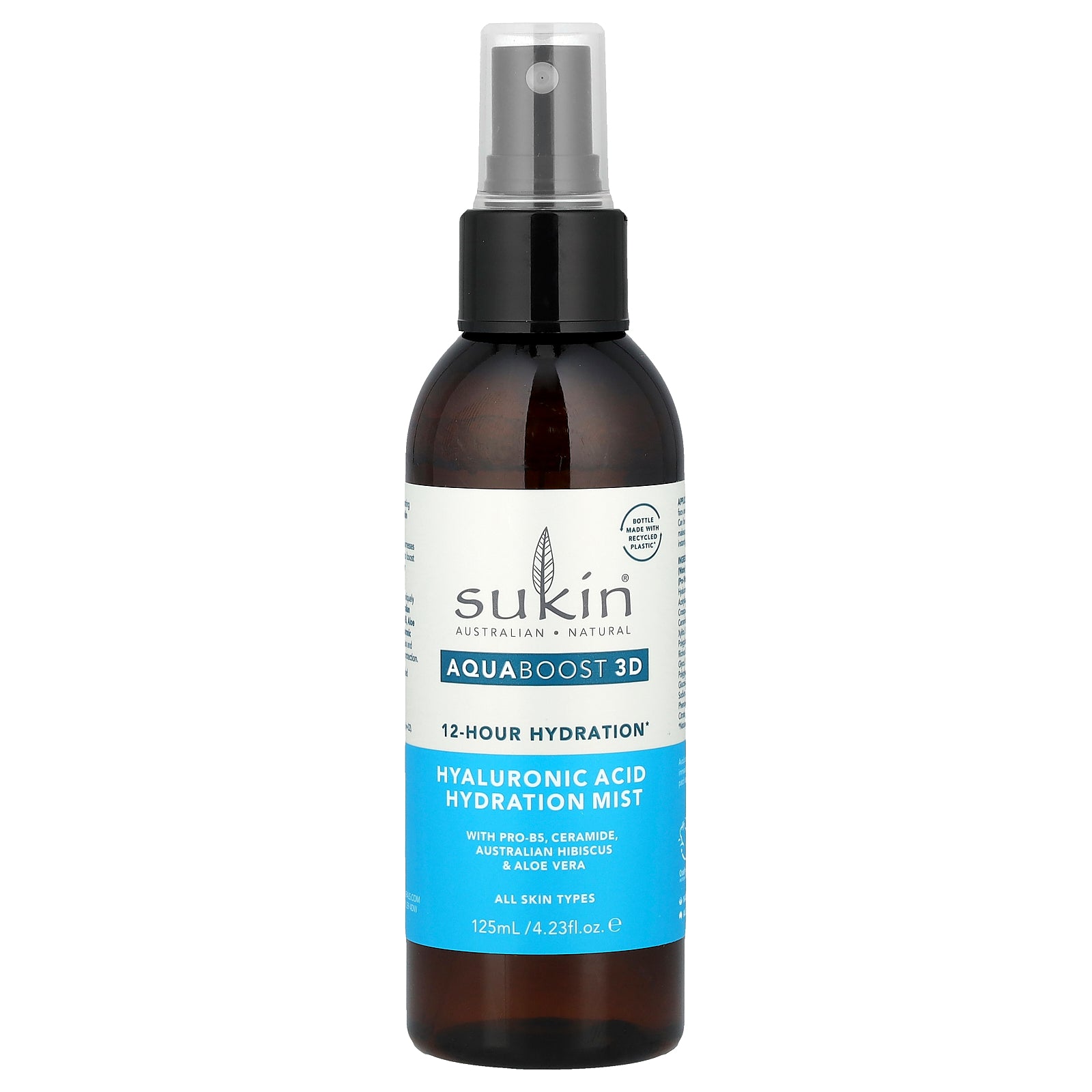 Foto 2 pulgar | Bruma Hidratante Sukin Aquaboost 3d Con Ácido Hialurónico 125 Ml - Venta Internacional.