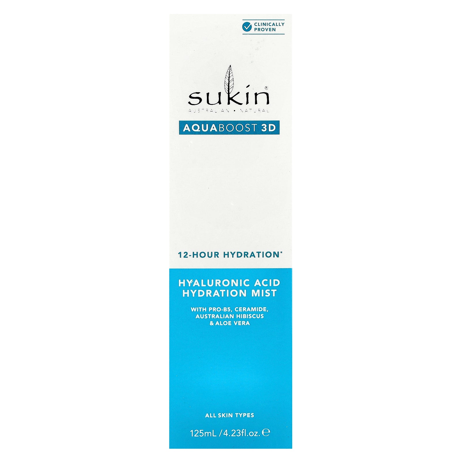 Foto 3 pulgar | Bruma Hidratante Sukin Aquaboost 3d Con Ácido Hialurónico 125 Ml - Venta Internacional.