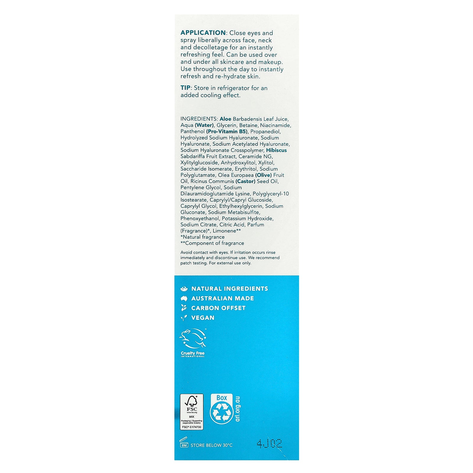Foto 4 pulgar | Bruma Hidratante Sukin Aquaboost 3d Con Ácido Hialurónico 125 Ml - Venta Internacional.
