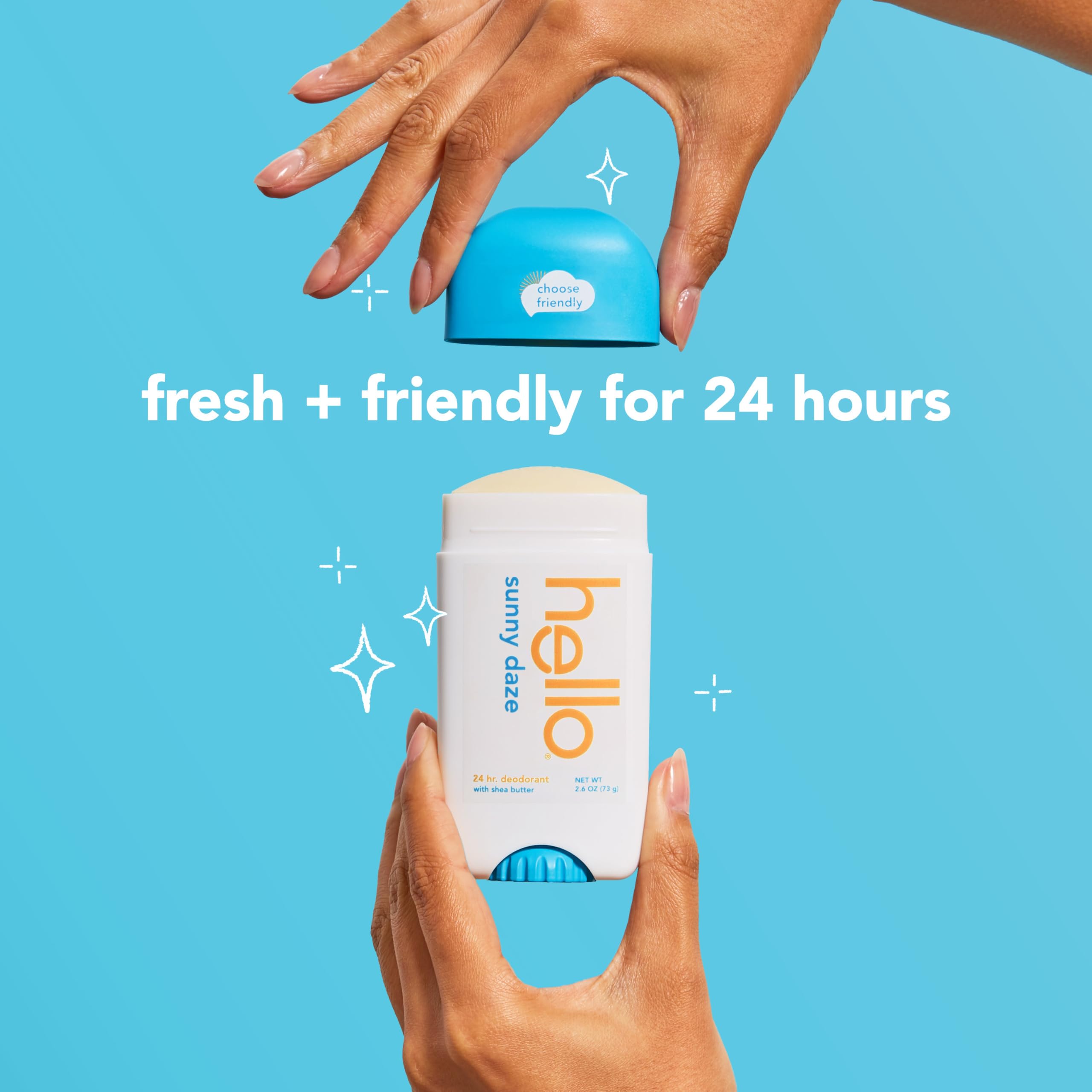 Foto 3 | Desodorante Hello Sunny Daze Sin Aluminio  76 Ml  Paquete De 2 - Venta Internacional.