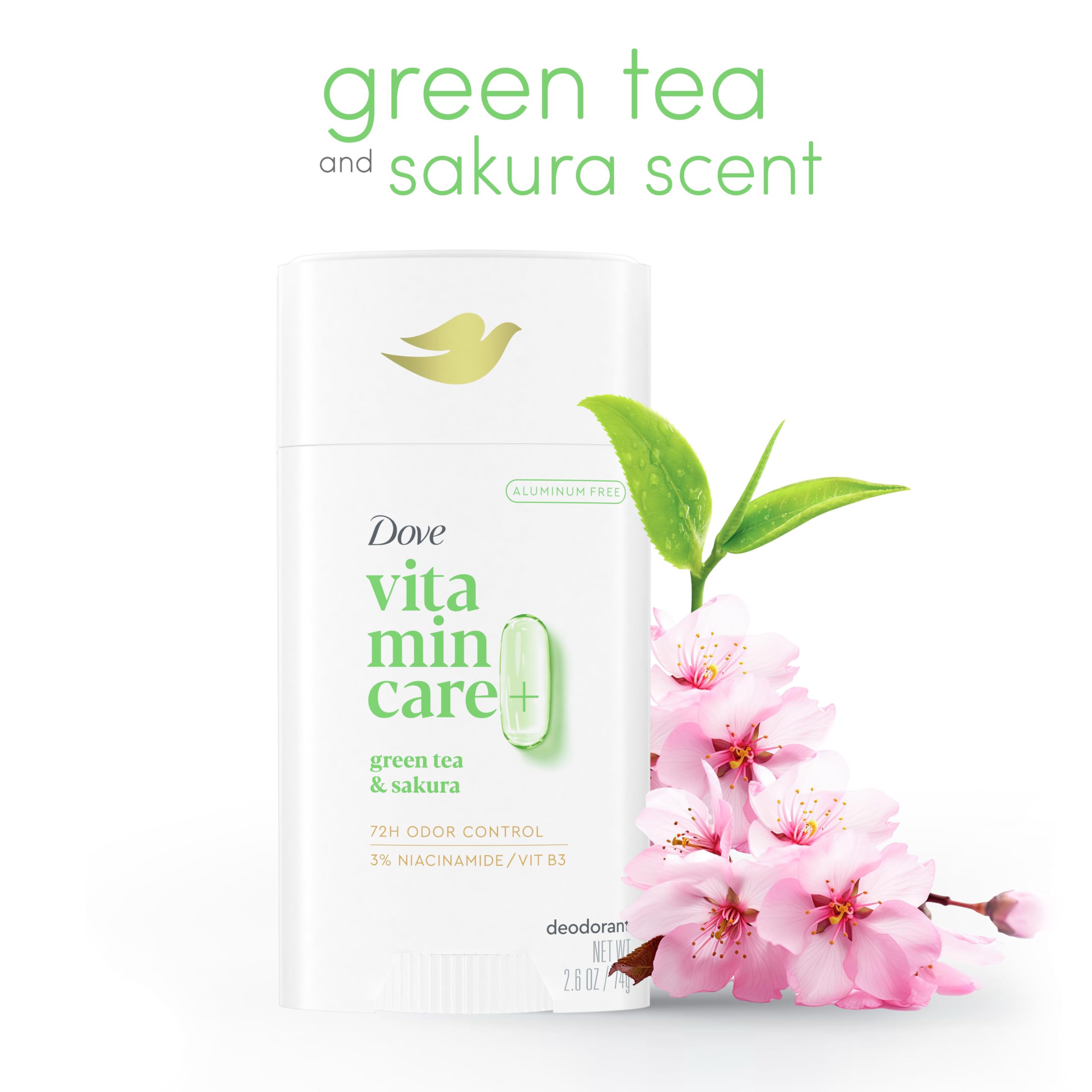 Foto 3 pulgar | Desodorante En Barra Dove Vitamincare+ Té Verde Y Shakura 75 Ml - Venta Internacional.