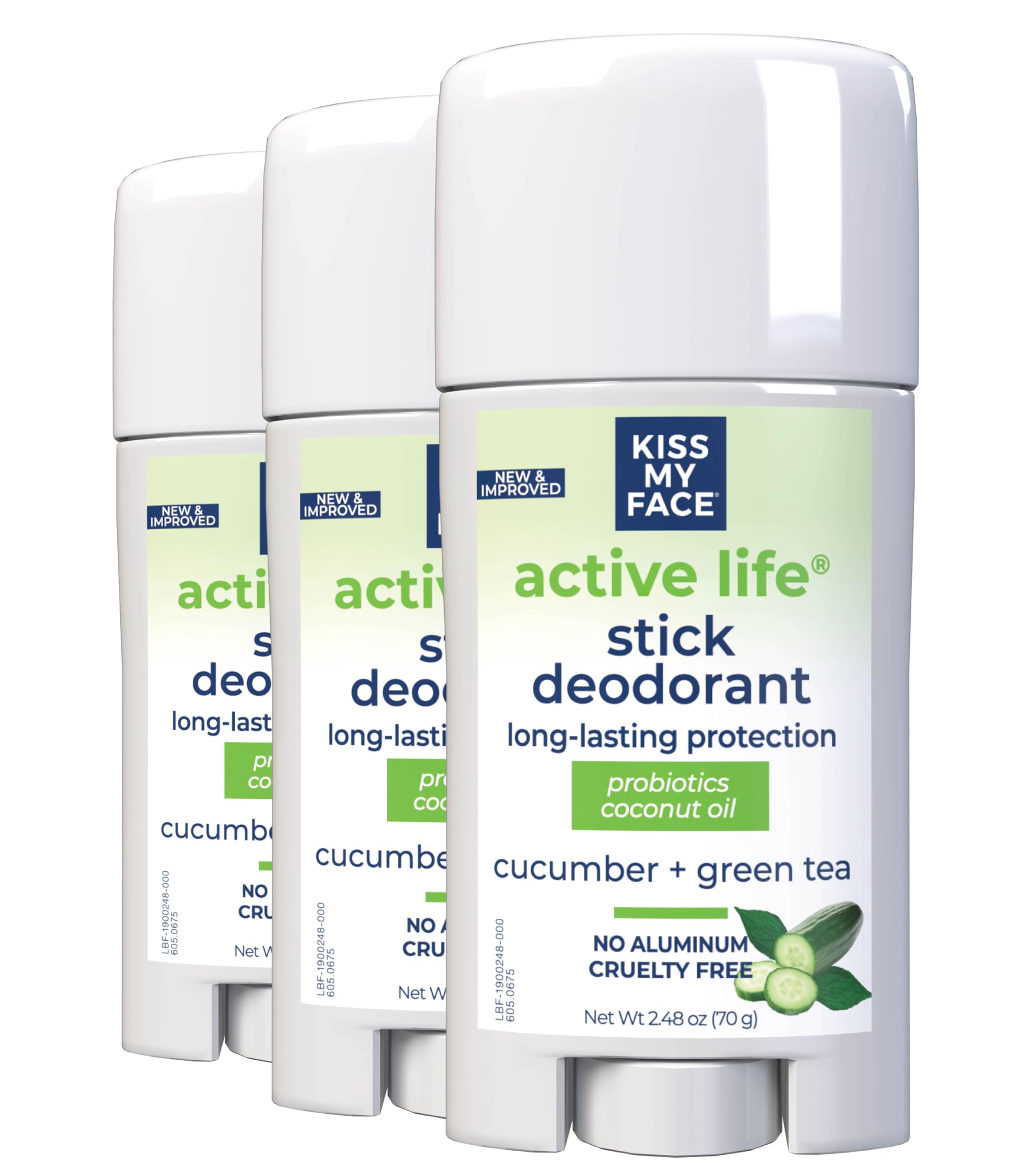 Foto 1 | Desodorante Kiss My Face Active Life 72h Odor Control  Paquete De 3 - Venta Internacional.