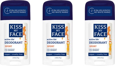 Foto 1 | Desodorante Kiss My Face Active Life Sport 220 Ml Paquete De 3 - Venta Internacional.