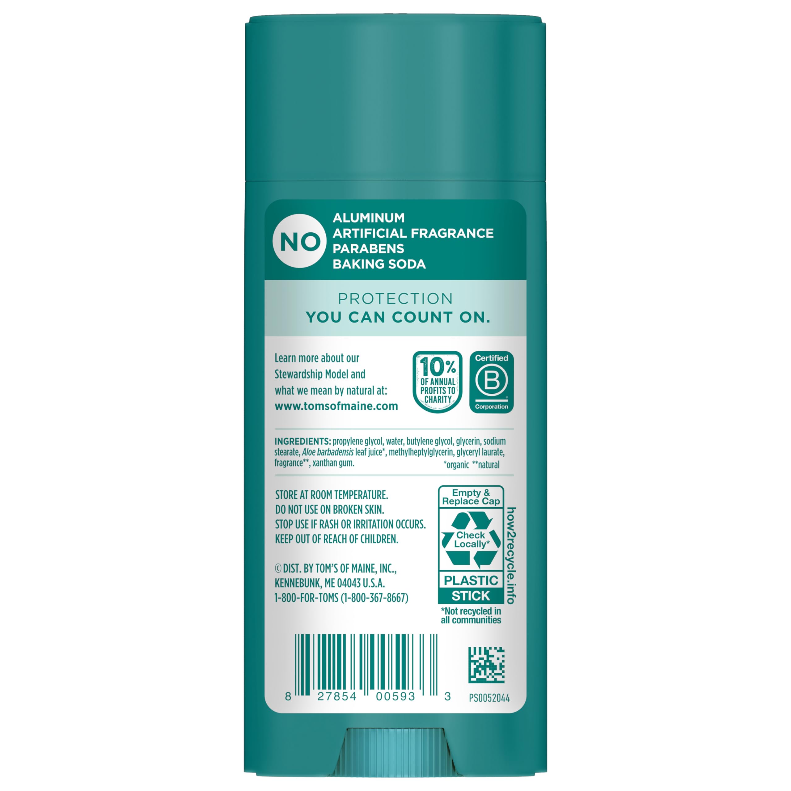 Foto 3 pulgar | Desodorante Tom's Of Maine Complete Protection Lemongrass 92 Ml - Venta Internacional.