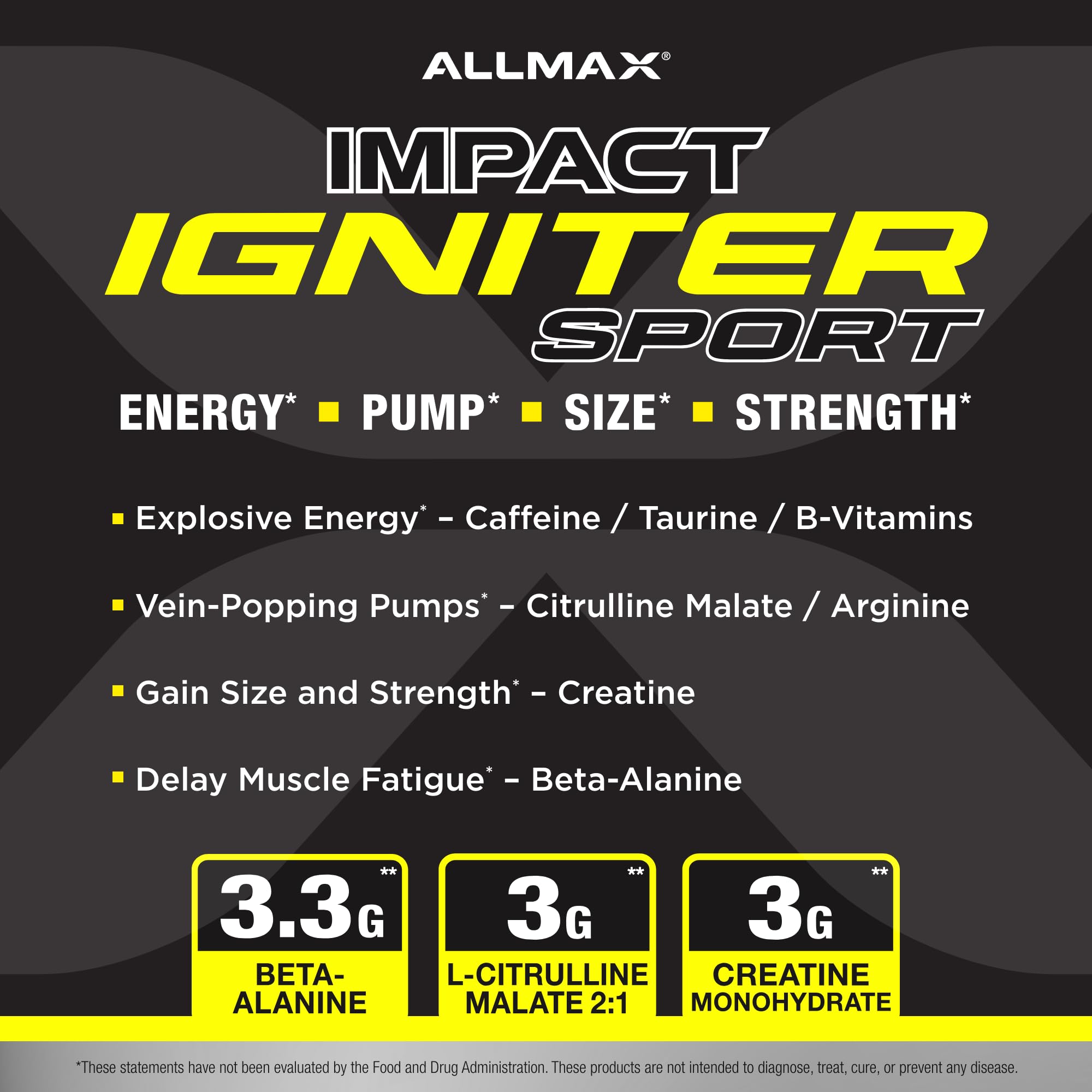 Foto 4 pulgar | Suplemento Allmax Igniter Sport Melocotón Y Mango 320 G - Venta Internacional.