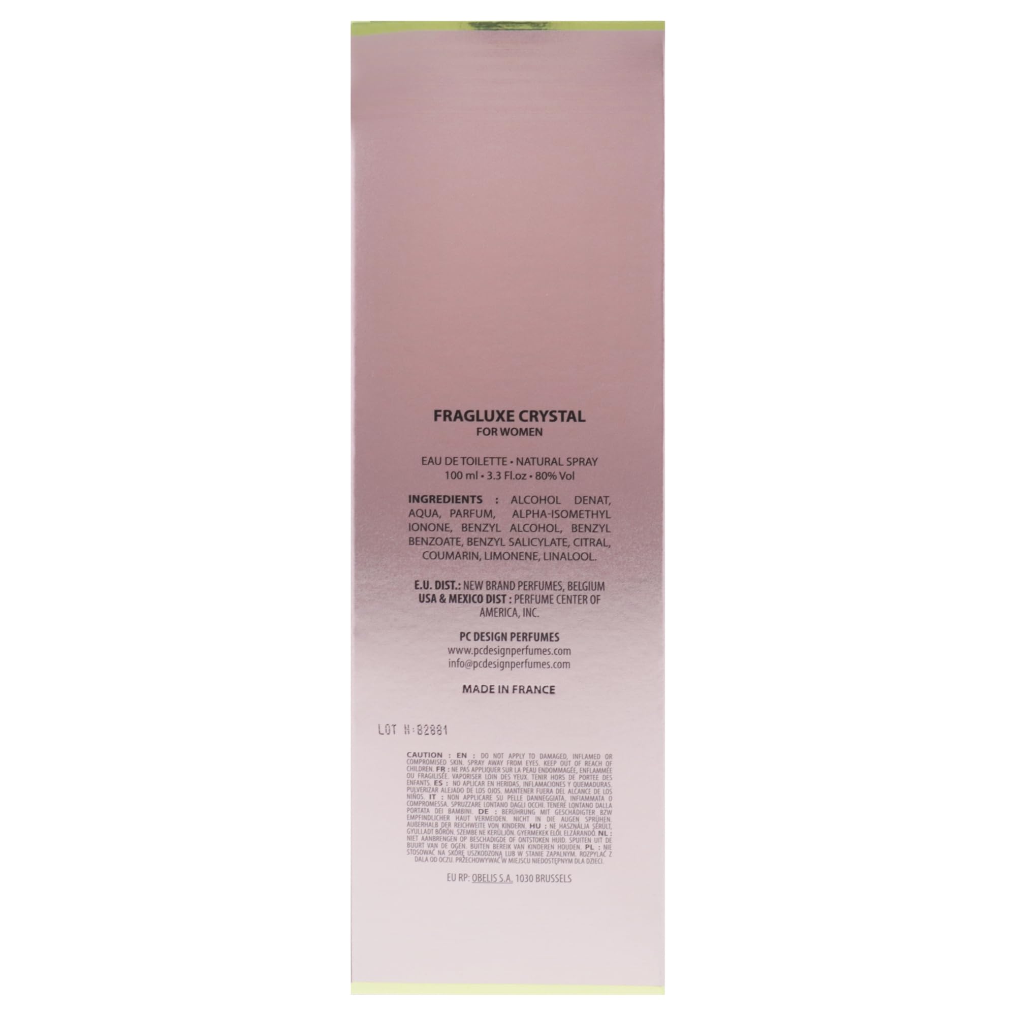 Foto 7 | Perfume Fragluxe Crystal Para Mujer En Aerosol Edt De 100 Ml - Venta Internacional.