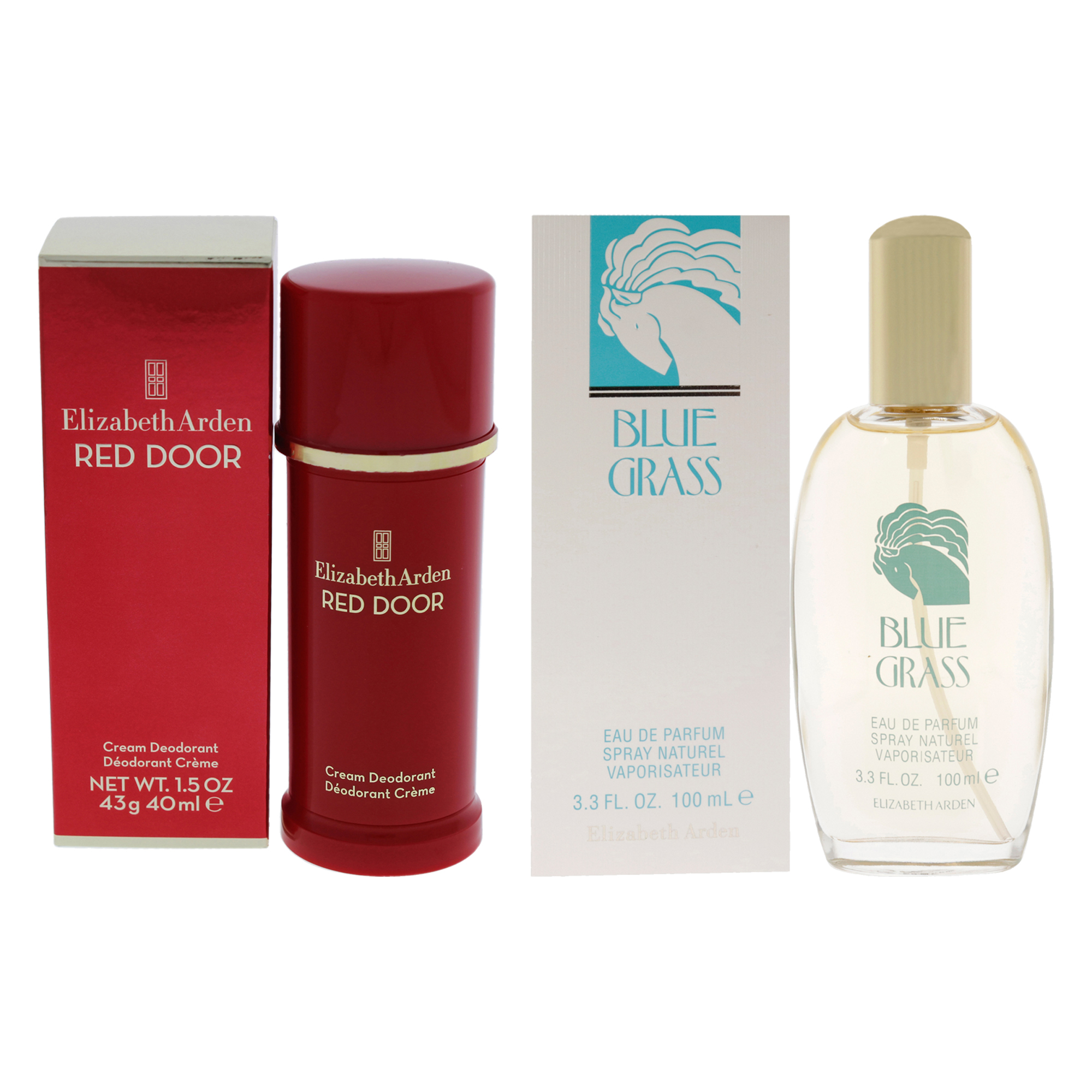 Foto 1 | Perfume Elizabeth Arden Blue Grass And Red Door  Kit De 2 Piezas - Venta Internacional.