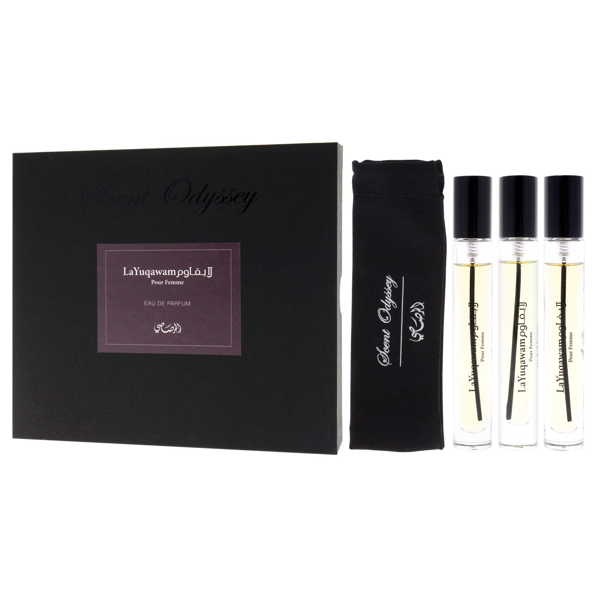 Foto 5 pulgar | Miniset De Regalo Perfume Rasasi Scent Odyssey La Yuqawam De 3 Piezas - Venta Internacional.
