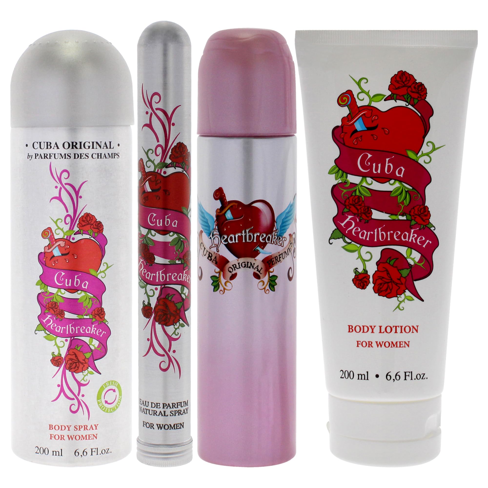 Foto 3 pulgar | Set De Perfume Cuba Heartbreaker Para Mujer Con Fragancia De Larga Duración - Venta Internacional.