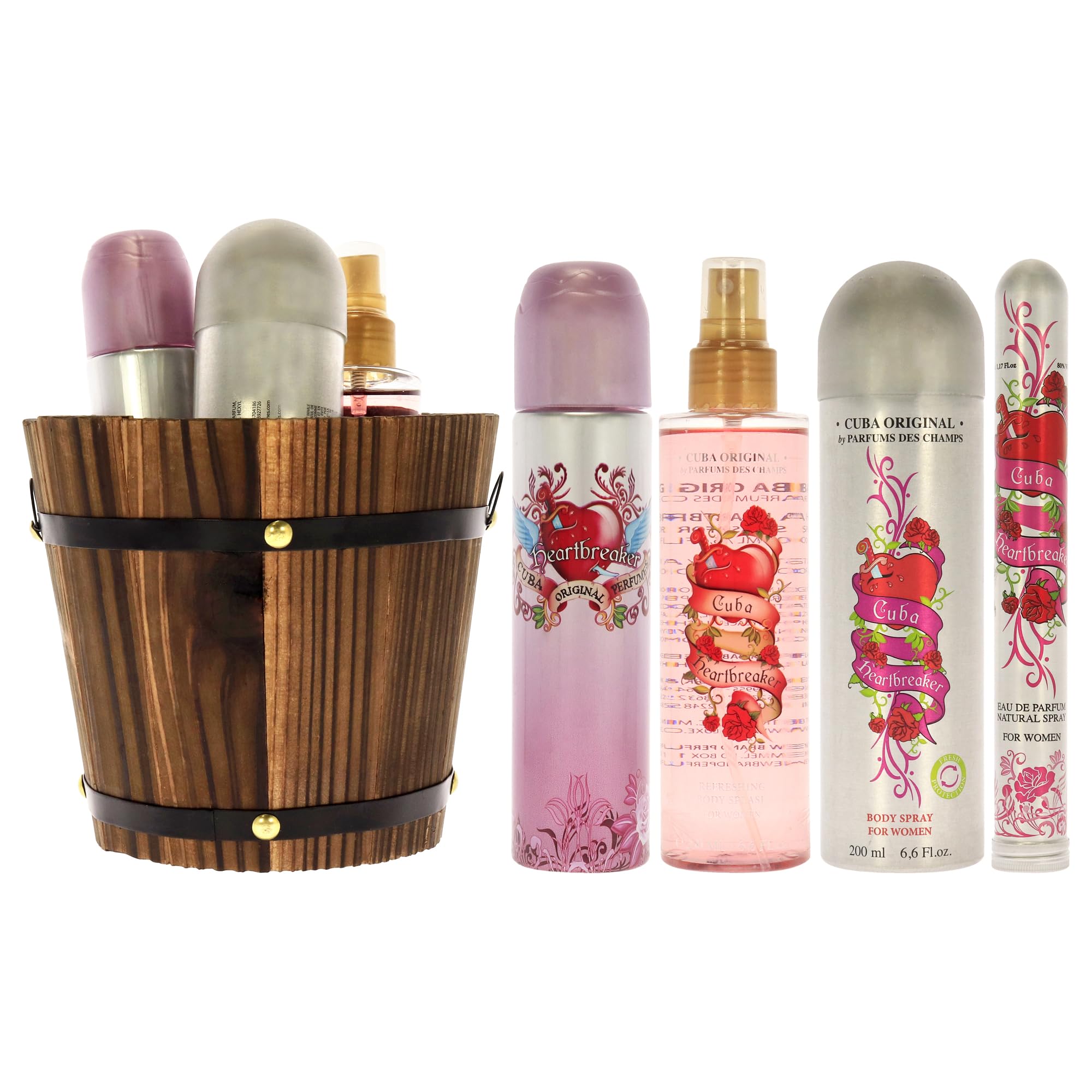 Foto 4 pulgar | Set De Perfume Cuba Heartbreaker Para Mujer Con Fragancia De Larga Duración - Venta Internacional.
