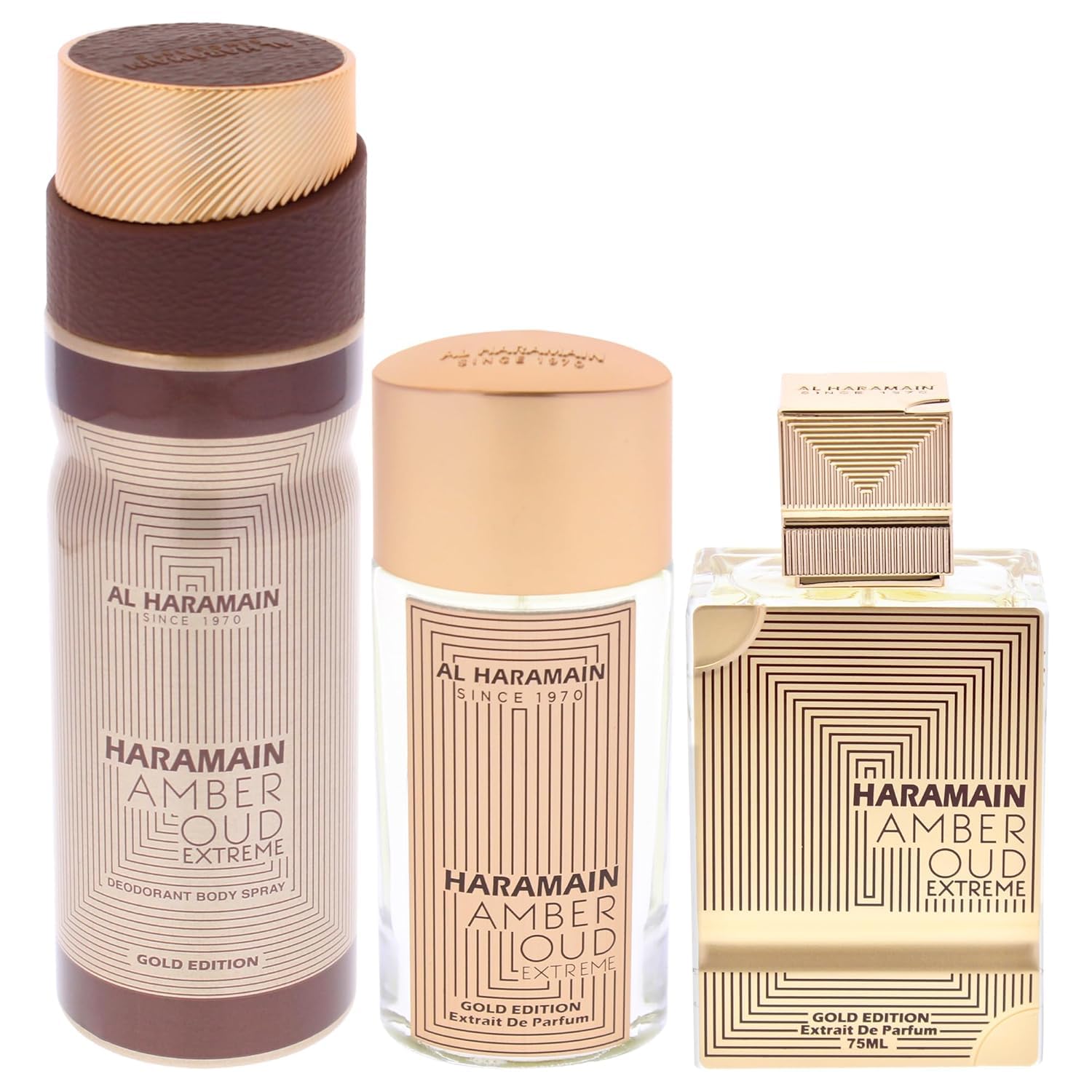 Foto 4 pulgar | Set De Regalo Perfume Al Haramain Amber Oud Gold Edition Extreme De 3 Piezas - Venta Internacional.