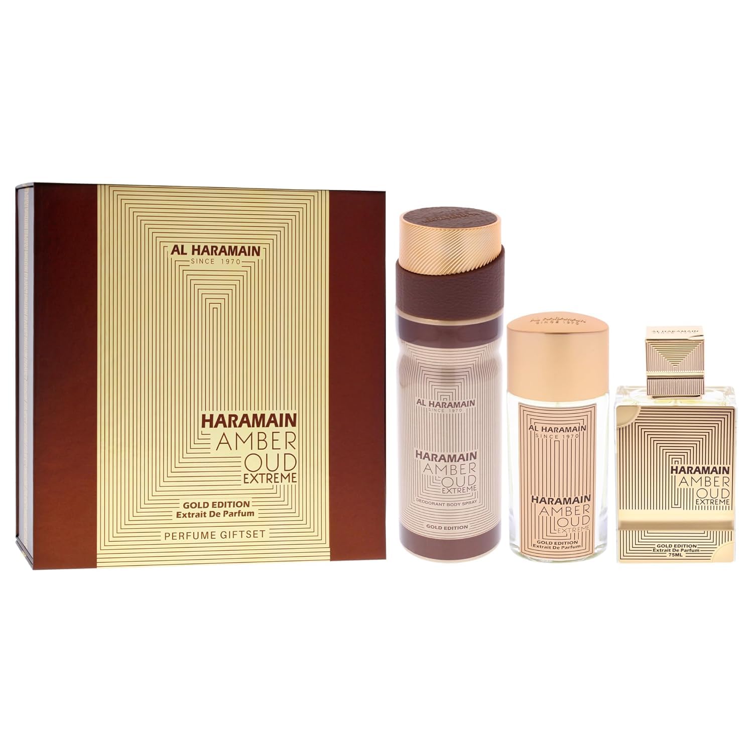 Foto 8 pulgar | Set De Regalo Perfume Al Haramain Amber Oud Gold Edition Extreme De 3 Piezas - Venta Internacional.
