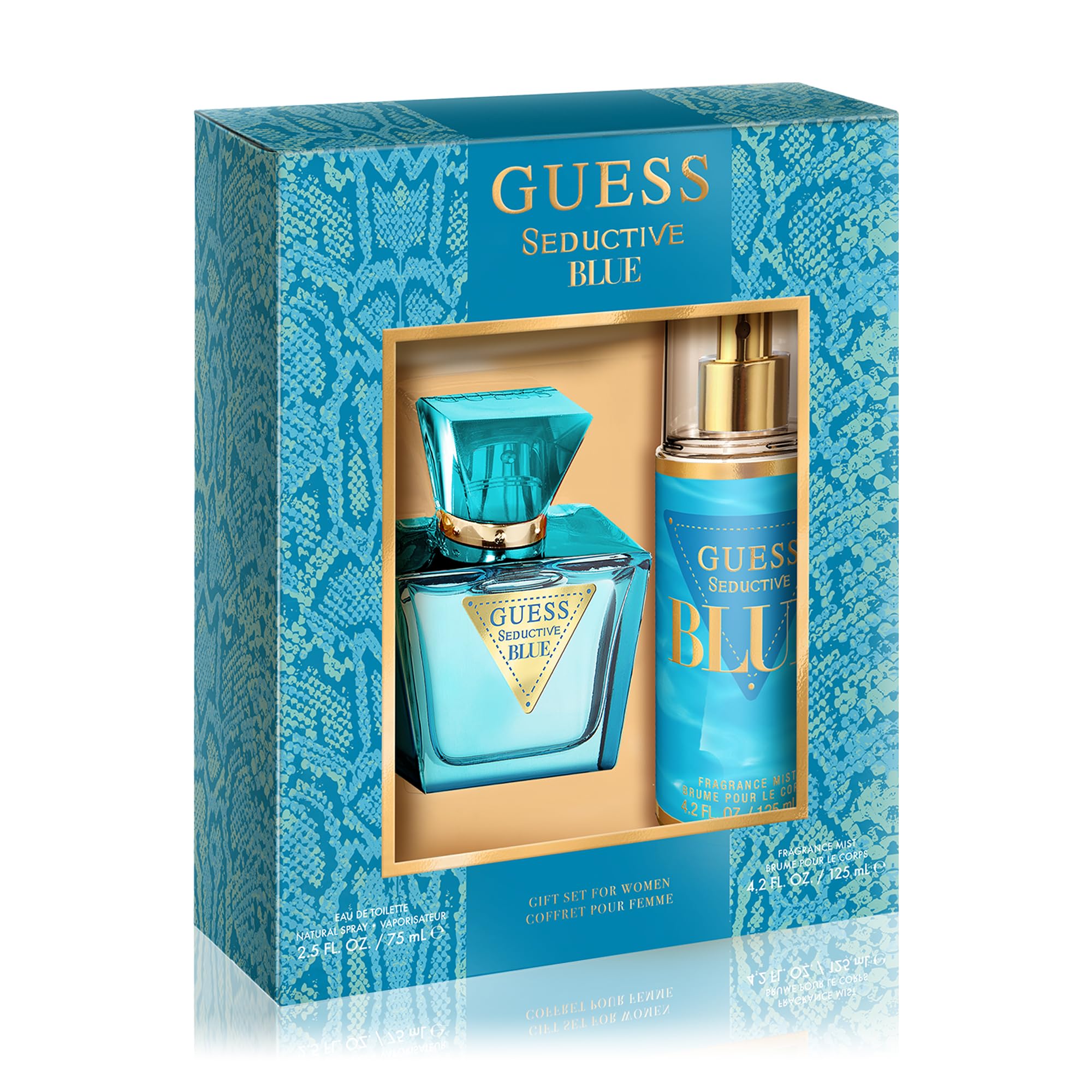 Foto 2 pulgar | Set De Perfume Guess Seductive Blue Eau De Toilette Para Mujer - Venta Internacional.
