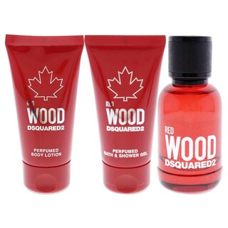 Foto 2 | Perfume Dsquared2 Red Wood Edt Para Mujer 50 Ml Con Loción Corporal Y Gel - Venta Internacional.