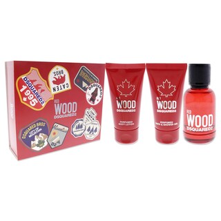 Foto 3 | Perfume Dsquared2 Red Wood Edt Para Mujer 50 Ml Con Loción Corporal Y Gel - Venta Internacional.