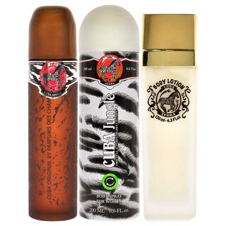 Foto 2 | Set De Regalo Perfume Cuba Jungle Zebra De 3 Piezas Para Mujer - Venta Internacional.