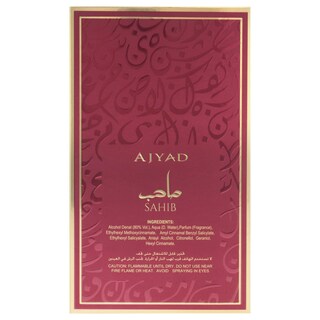 Foto 7 | Perfume Ajyad Sahib Eau De Parfum 100 Ml Para Mujer - Venta Internacional.