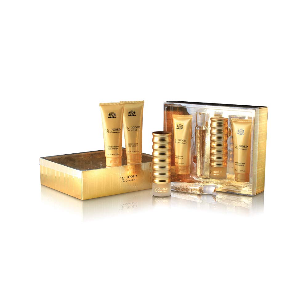 Foto 2 pulgar | Set De Perfume New Brand Gold De 4 Piezas (100 Ml Edp + 15 Ml Edp) - Venta Internacional.