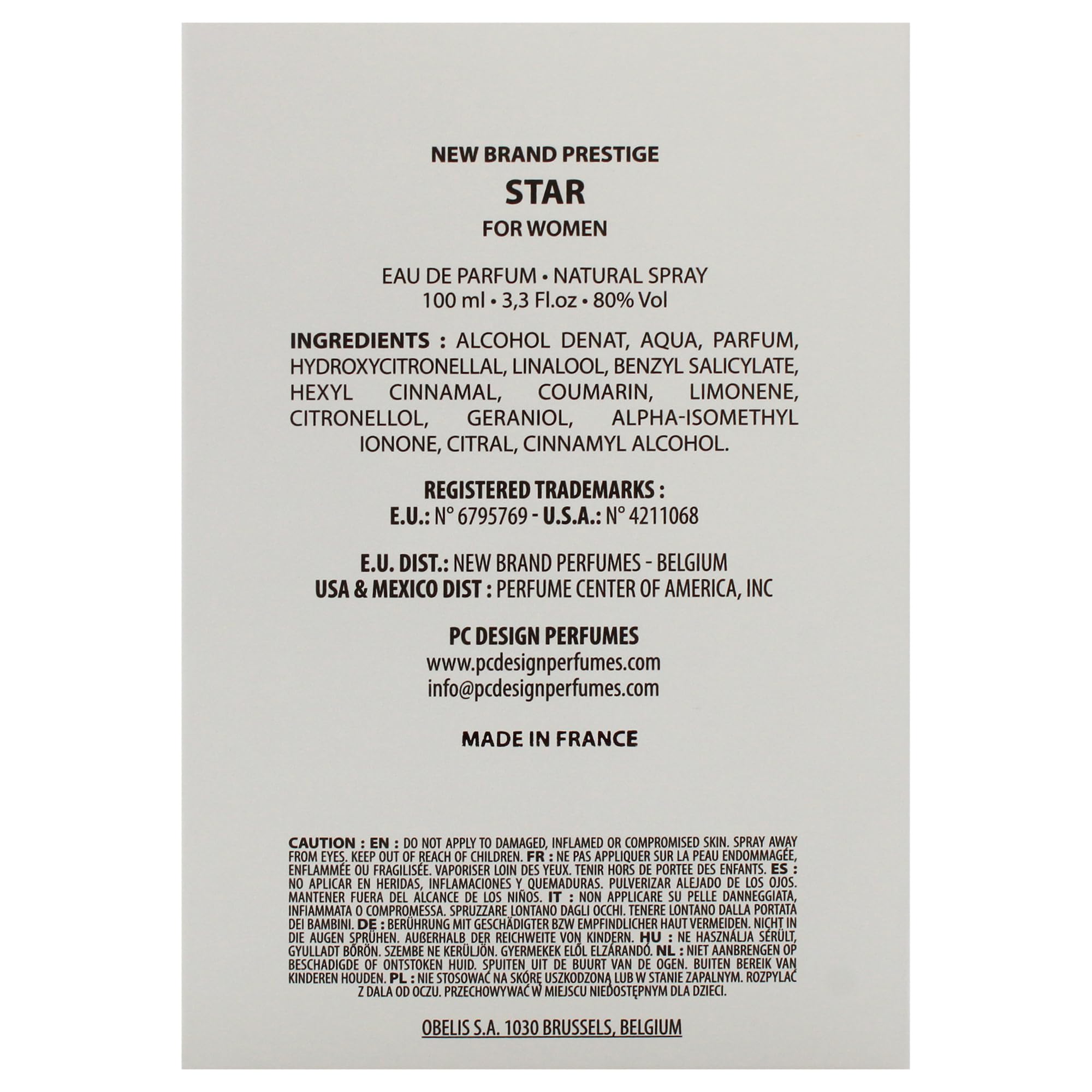 Foto 8 pulgar | Perfume New Brand Prestige Star Eau de Parfum 100 ml - Venta Internacional
