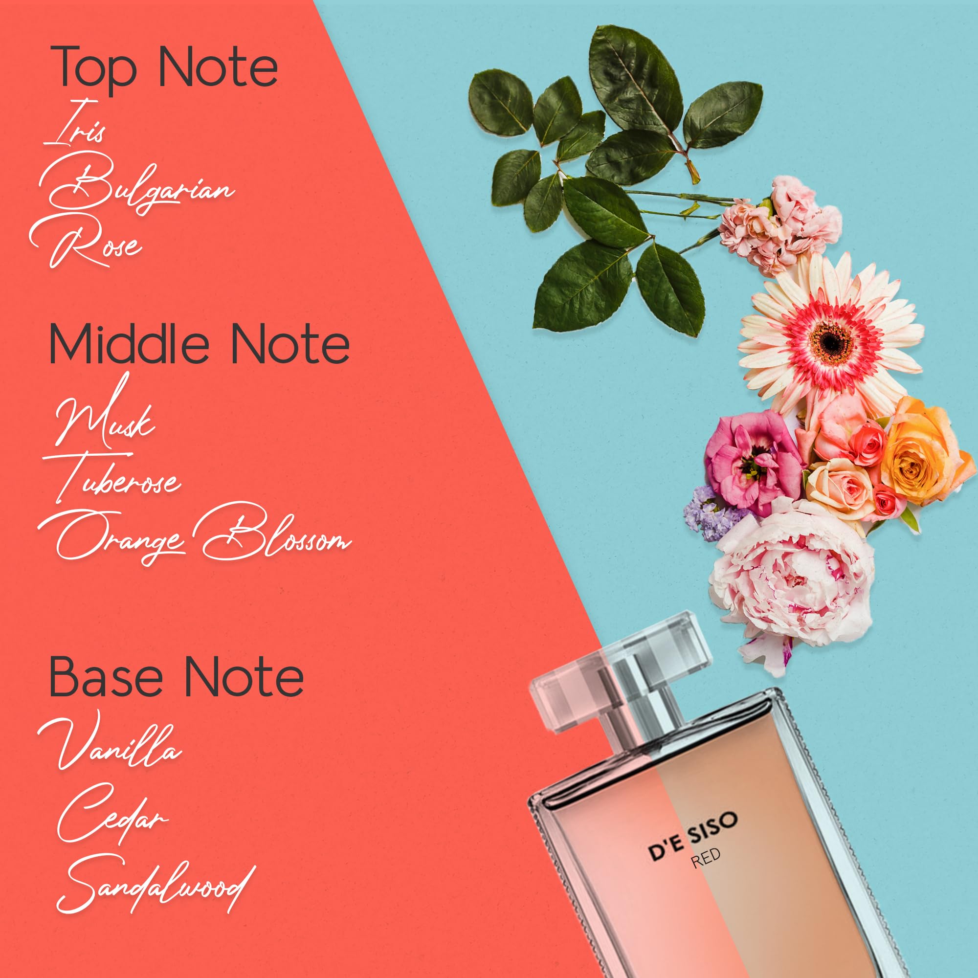 Foto 4 pulgar | Perfume D'e Siso Classic Red Sweet Eau De Toilette Para Mujer  100 Ml - Venta Internacional.