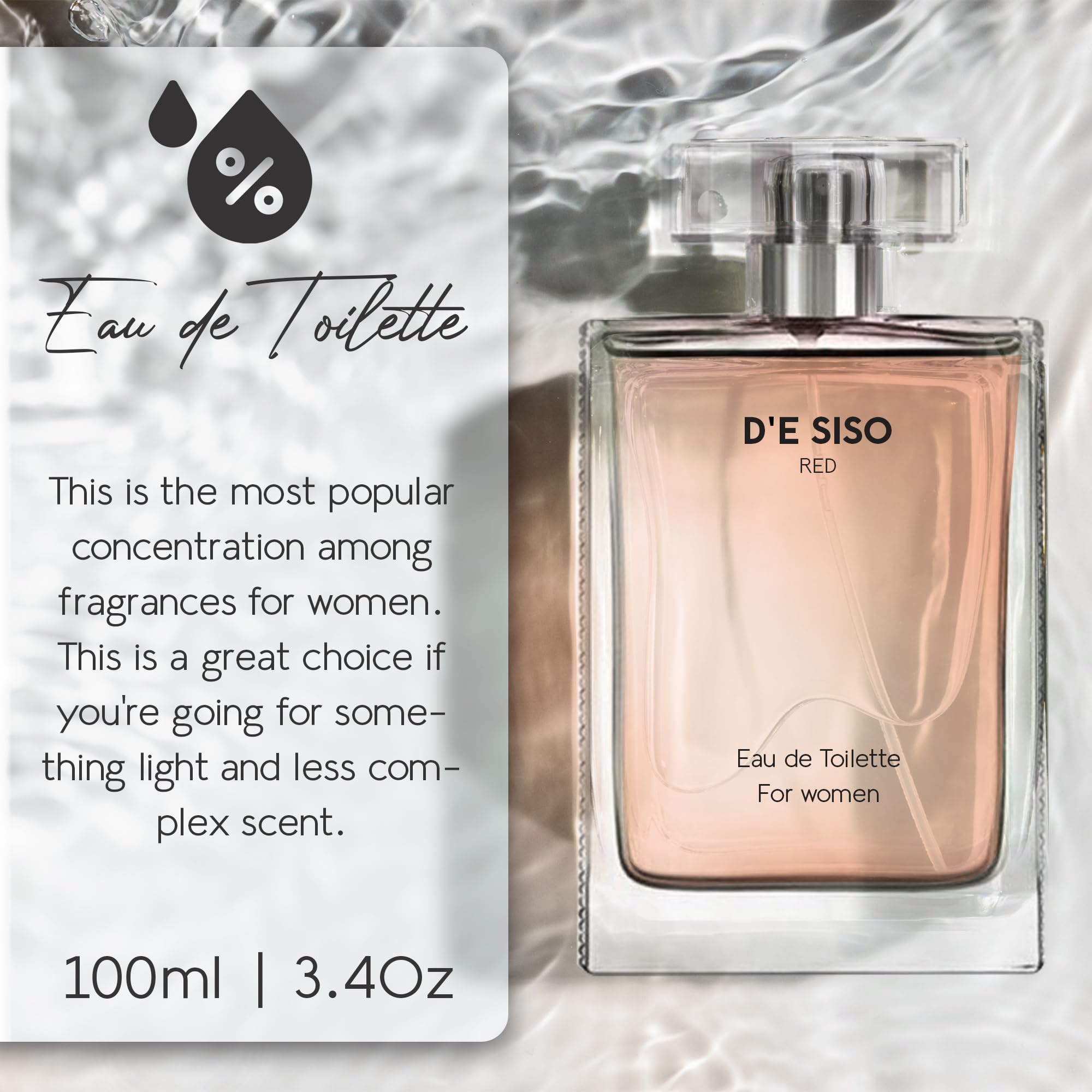Foto 4 | Perfume D'e Siso Classic Red Sweet Eau De Toilette Para Mujer  100 Ml - Venta Internacional.