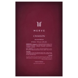 Foto 7 | Perfume Merve Crimson Eau De Parfum 100 Ml Para Unisex - Venta Internacional.