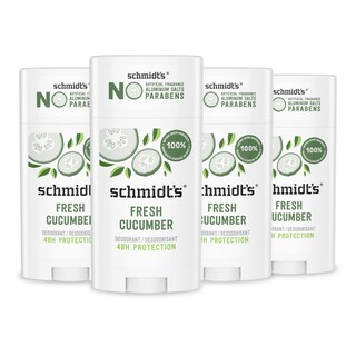 Foto 1 | Desodorante Schmidt's Fresh Cucumber 75 Ml 4 Unidades Sin Aluminio - Venta Internacional.