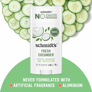 Foto 3 | Desodorante Schmidt's Fresh Cucumber 75 Ml 4 Unidades Sin Aluminio - Venta Internacional.