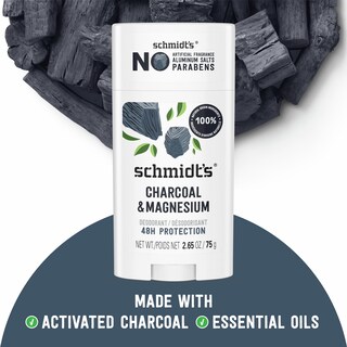 Foto 2 | Desodorante Schmidt's Vegano Sin Aluminio Carbón Vegetal Y Magnesio - Venta Internacional.