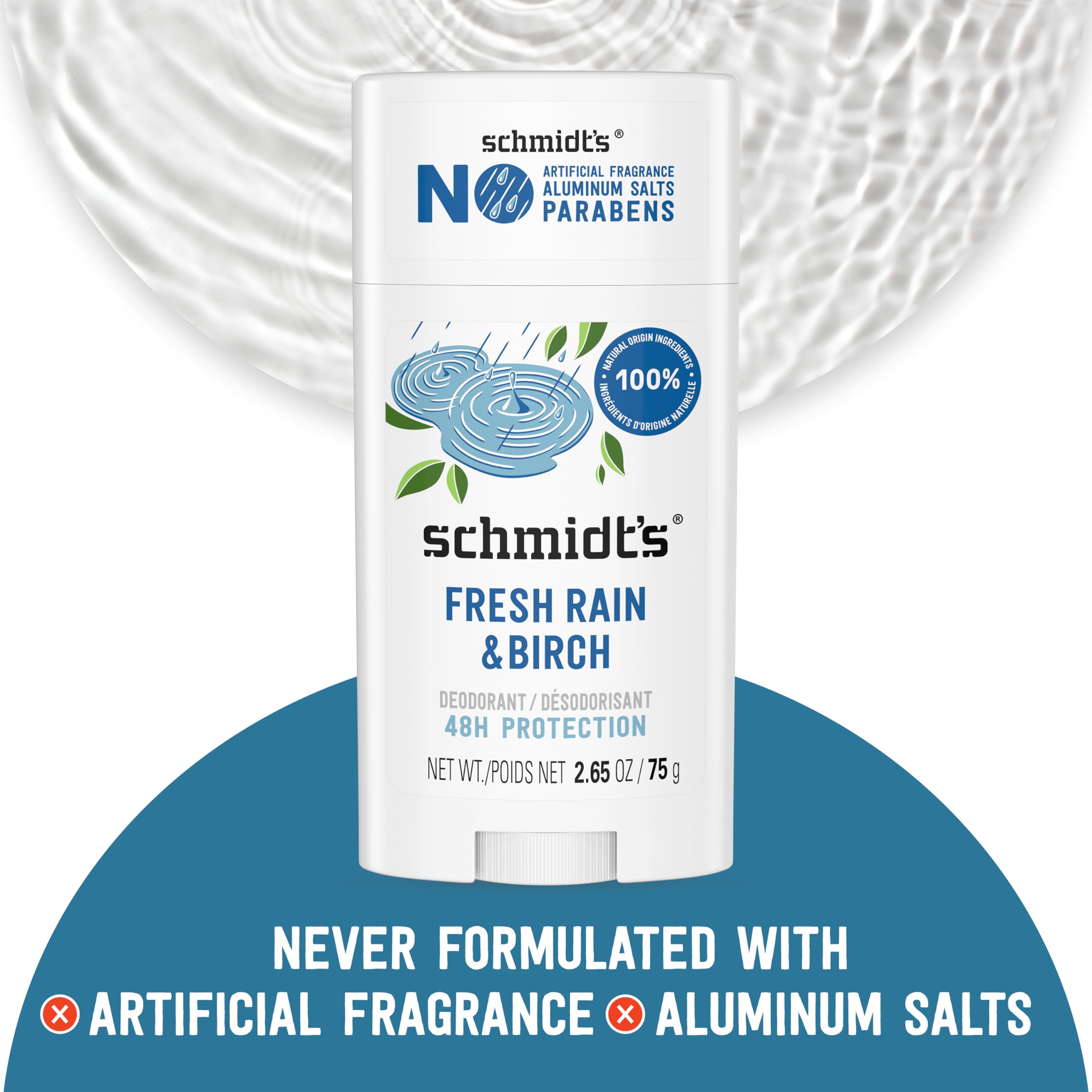 Foto 4 pulgar | Desodorante Schmidt's Fresh Rain & Birch  75 Ml  2 Unidades  Vegano - Venta Internacional.