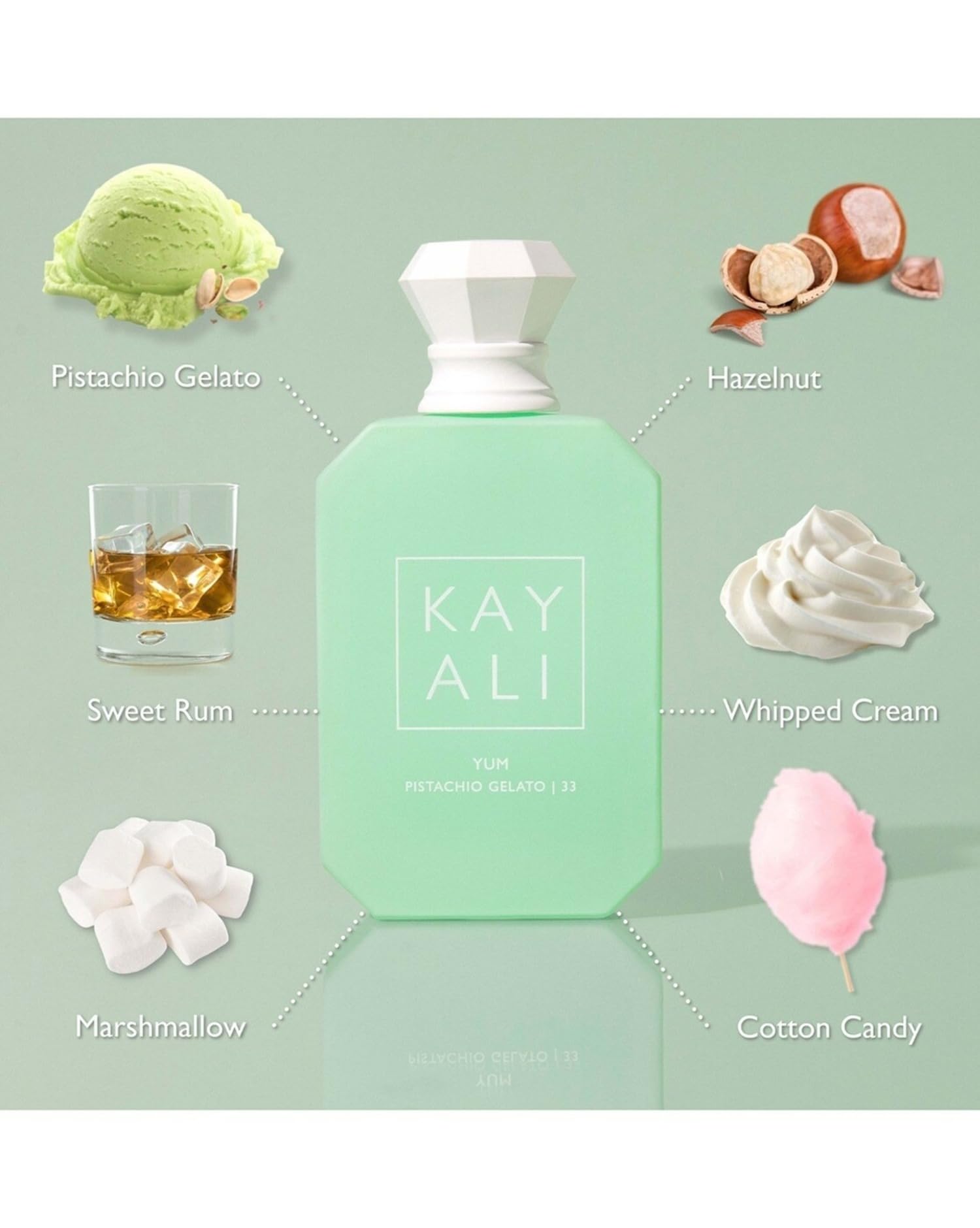 Foto 4 pulgar | Perfume Huda Beauty Kayali Yum Pistacho Gelato 33 10 Ml Edp - Venta Internacional.